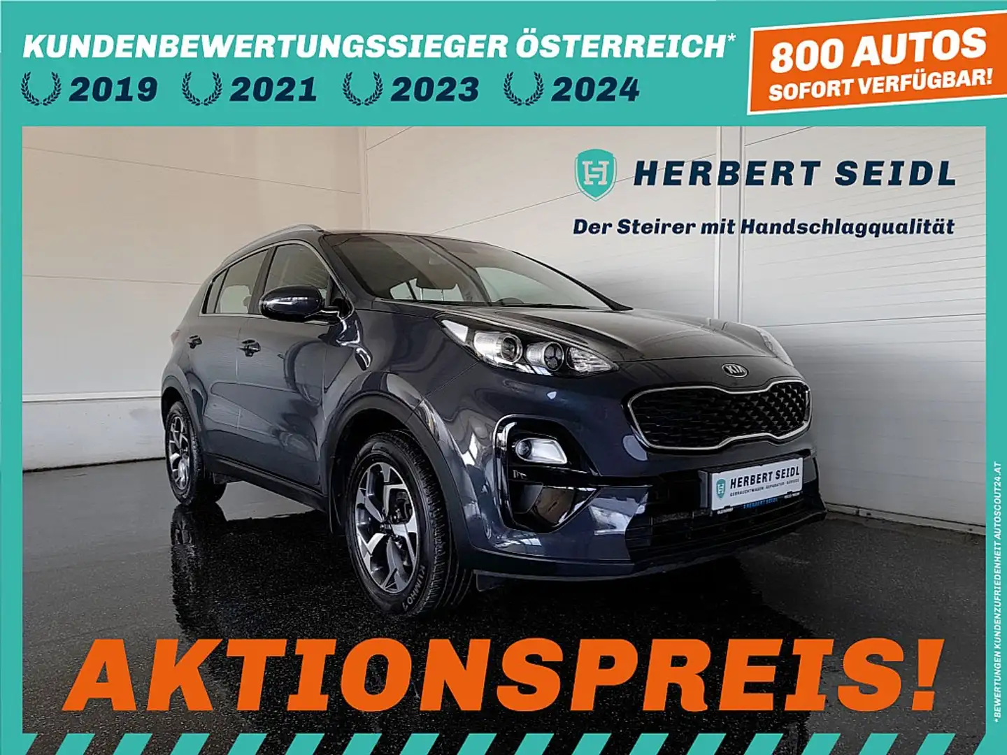 Kia Sportage 1,6 CRDI Silber *NAVI / TEMPOMAT / KAMERA / PDC... Grau - 1
