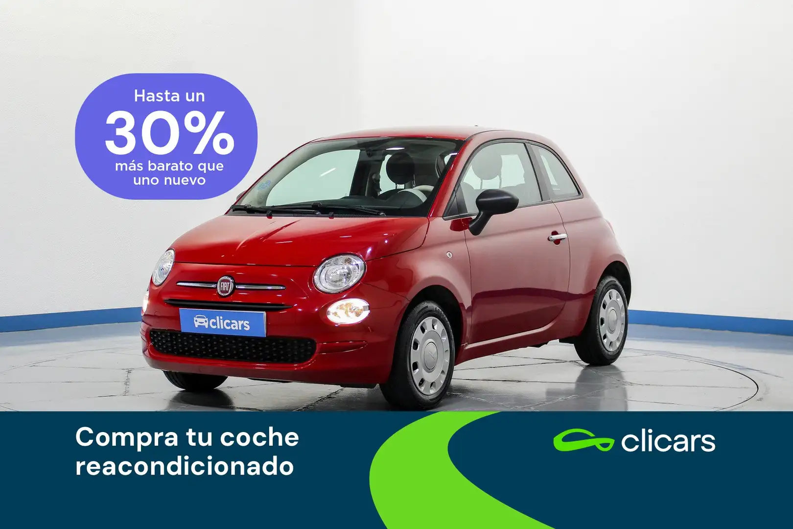 Fiat 500 1.0 Hybrid Monotrim 52kW Rojo - 1