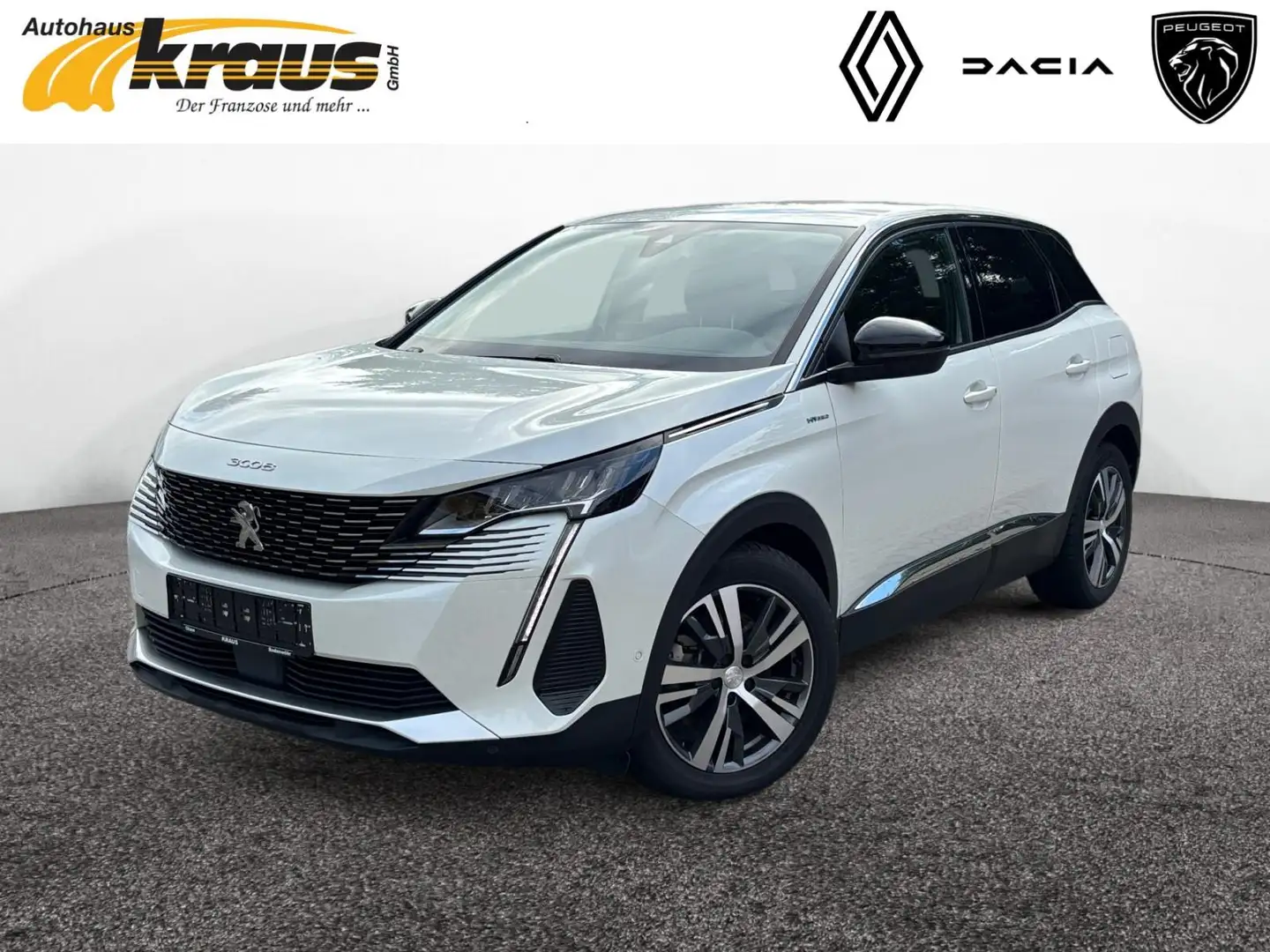 Peugeot 3008 Plug-In Hybrid 225 Allure SHZ NAVI KAMERA Weiß - 1