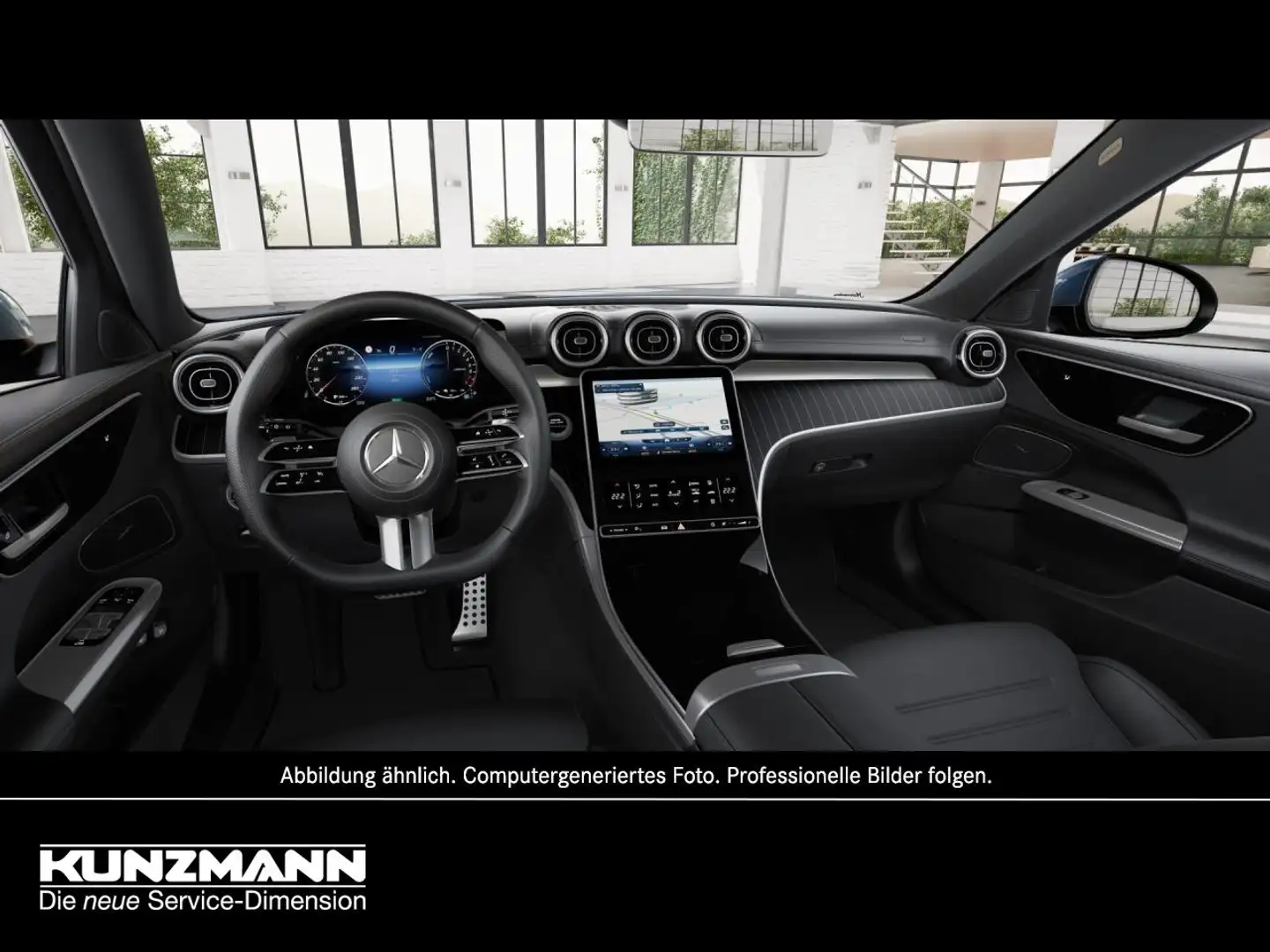 Mercedes-Benz C 300 e T AMG MBUX Navi Panorama AHK Kamera Blau - 2