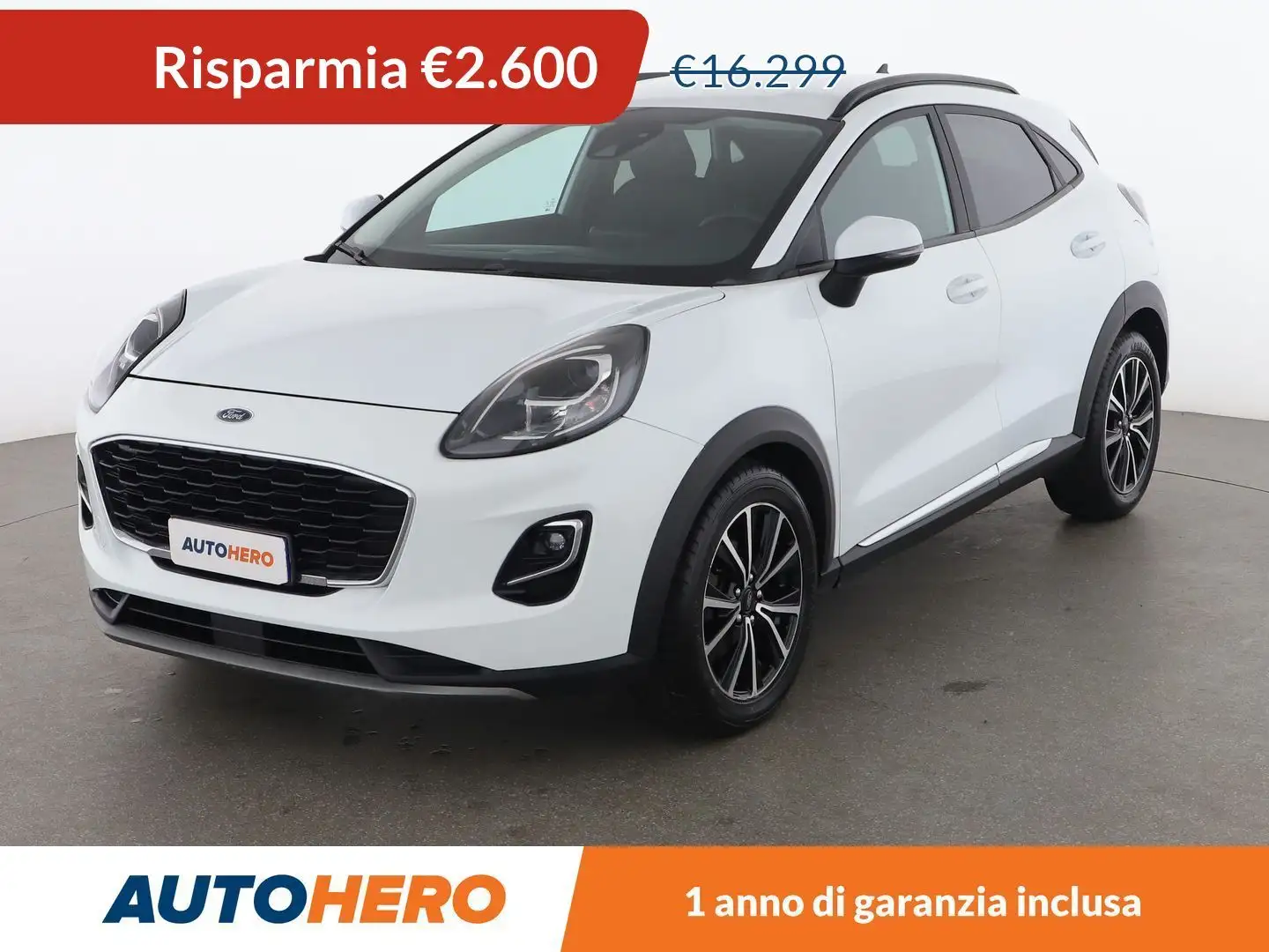 Ford Puma 1.0 EcoBoost Titanium 125 CV MHEV Bianco - 1