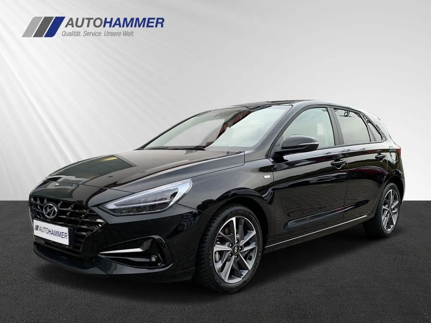 Hyundai i30 1.0T DCT CONNECT & GO Alu LED SHZ LHZ Navi Nero - 1