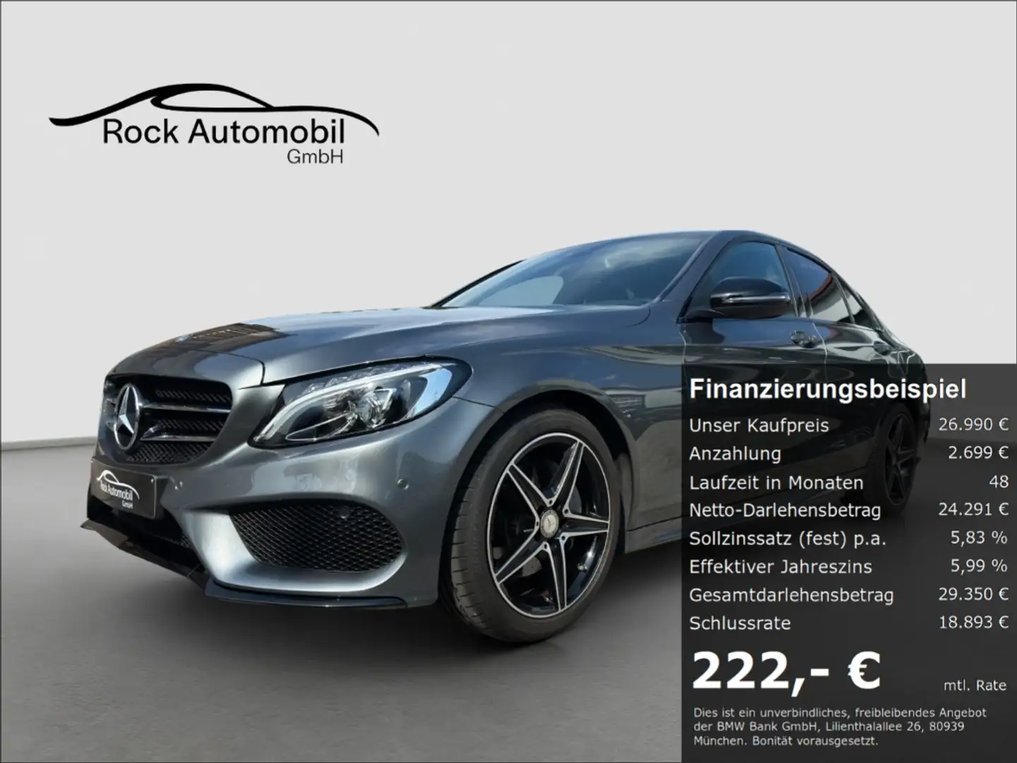 Mercedes-Benz C 200 9G AMG Line NIGHT LED Grau - 1