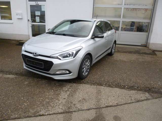 Imagine Hyundai i20 blue 1.0 T-GDI Passion Plus