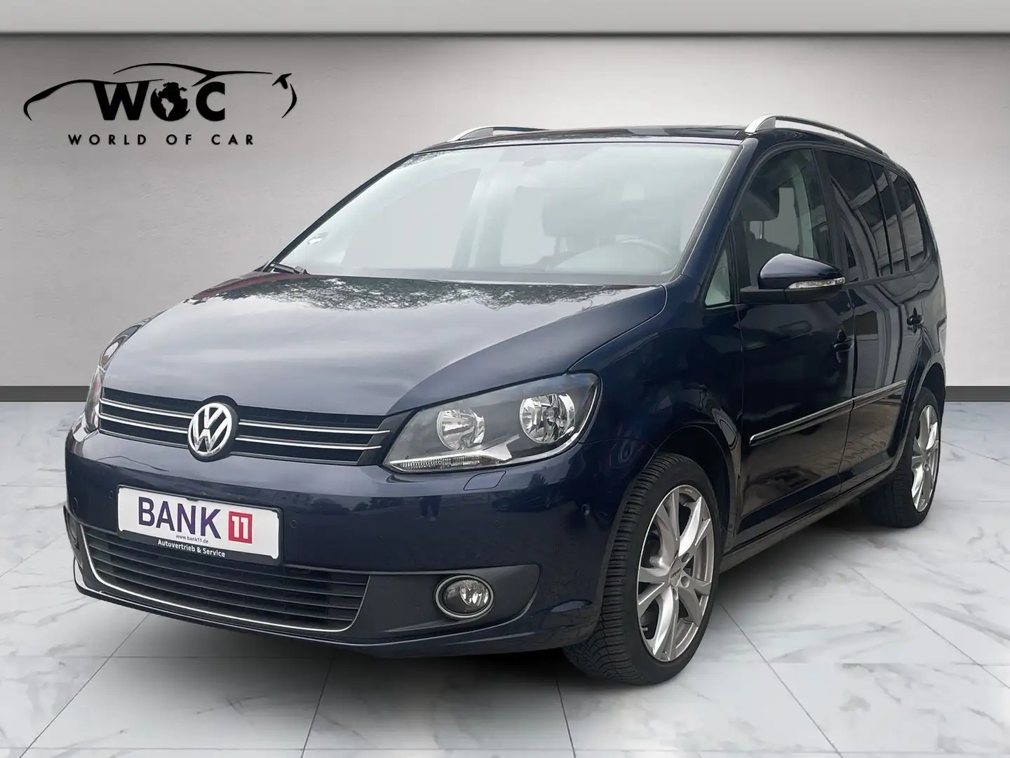 Volkswagen Touran 2.0 TDI DSG Highline BMT SHZ*PANO*PDC*TEMP*ALCAN Blauw - 1