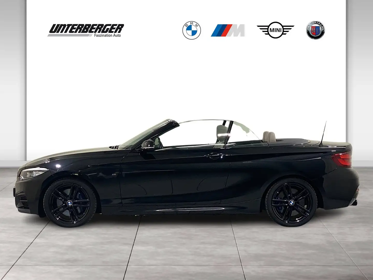 BMW 240 M240i Cabrio Navi Prof RFK HK eSitze DAB PDC Negru - 2
