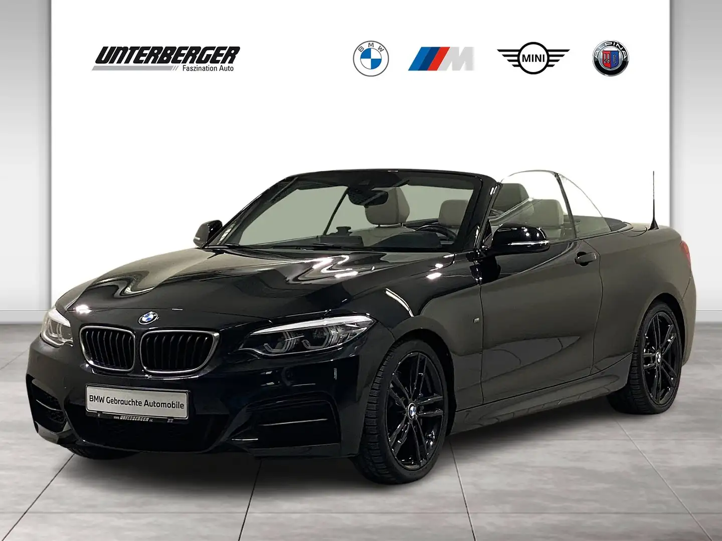 BMW 240 M240i Cabrio Navi Prof RFK HK eSitze DAB PDC Negru - 1