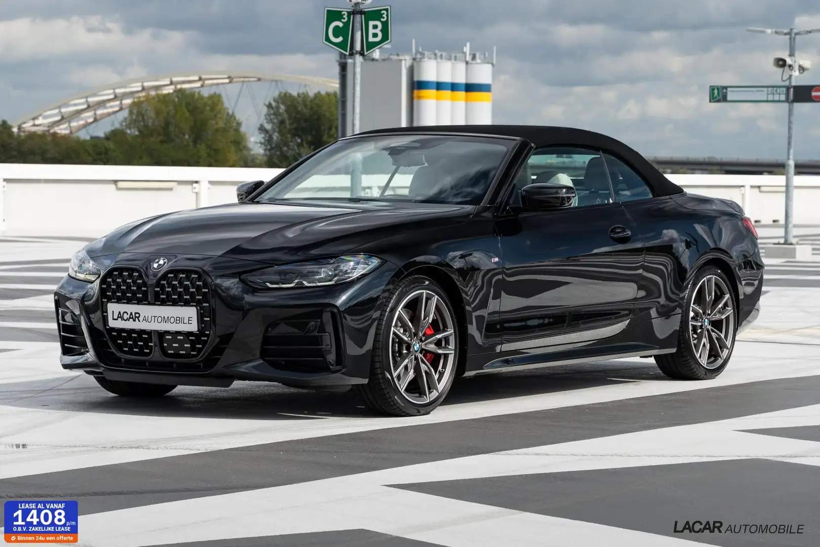BMW 440 4-serie Cabrio M440i High Executive I M Sport Pro Zwart - 1