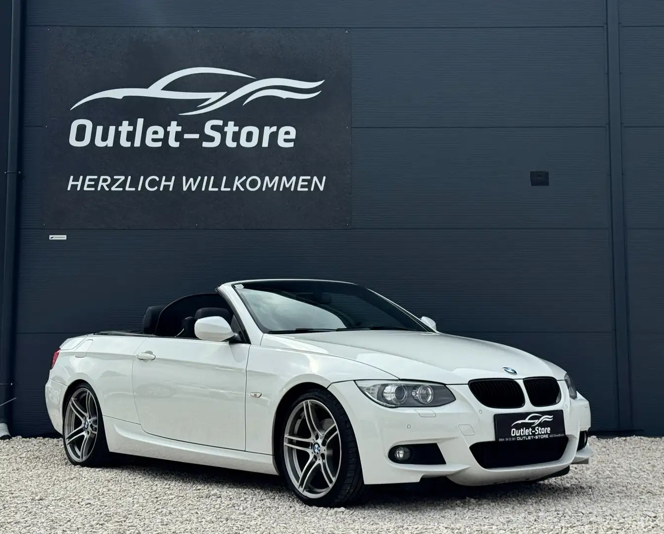 BMW 320 d Cabrio Aut.*M-Sportpaket*Nur 43.000KM*Neuwertig* Weiß - 2
