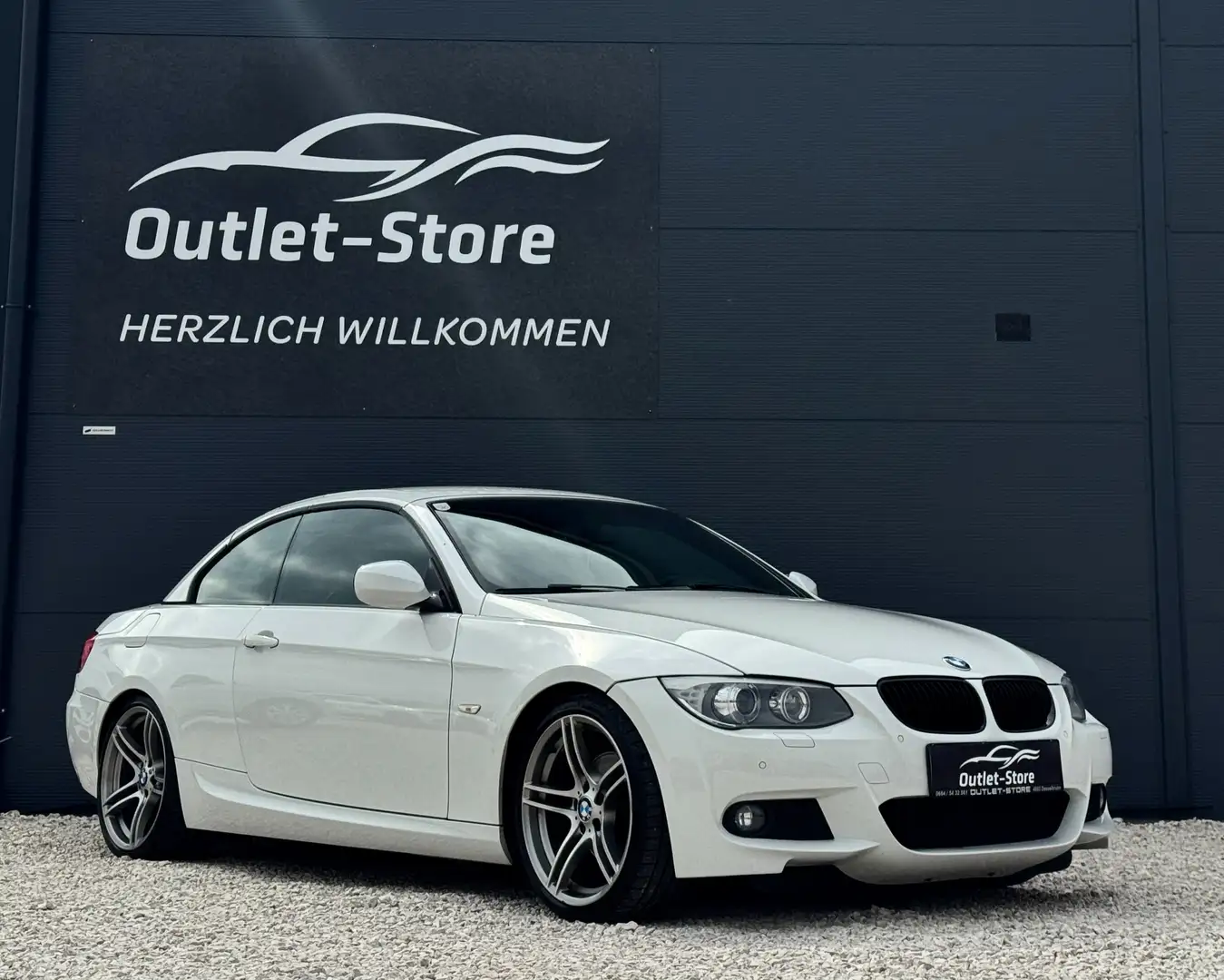BMW 320 d Cabrio Aut.*M-Sportpaket*Nur 43.000KM*Neuwertig* Weiß - 1