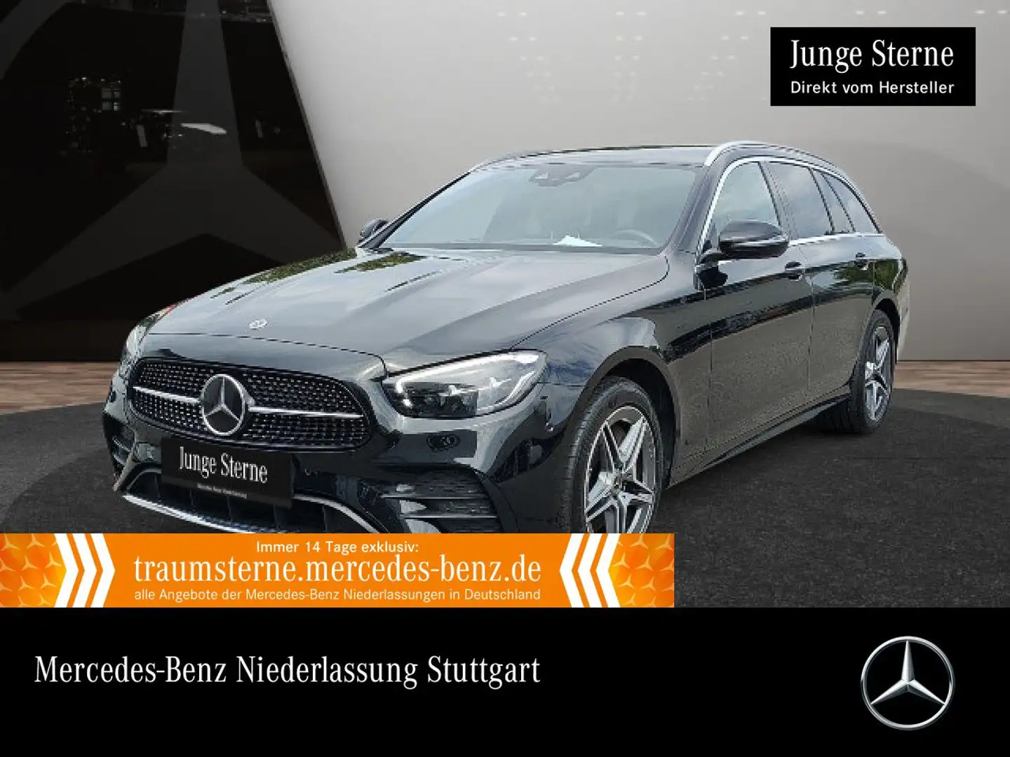 Mercedes-Benz E 300 de T 4M AMG+LED+FAHRASS+KAMERA+HUD+9G Schwarz - 1