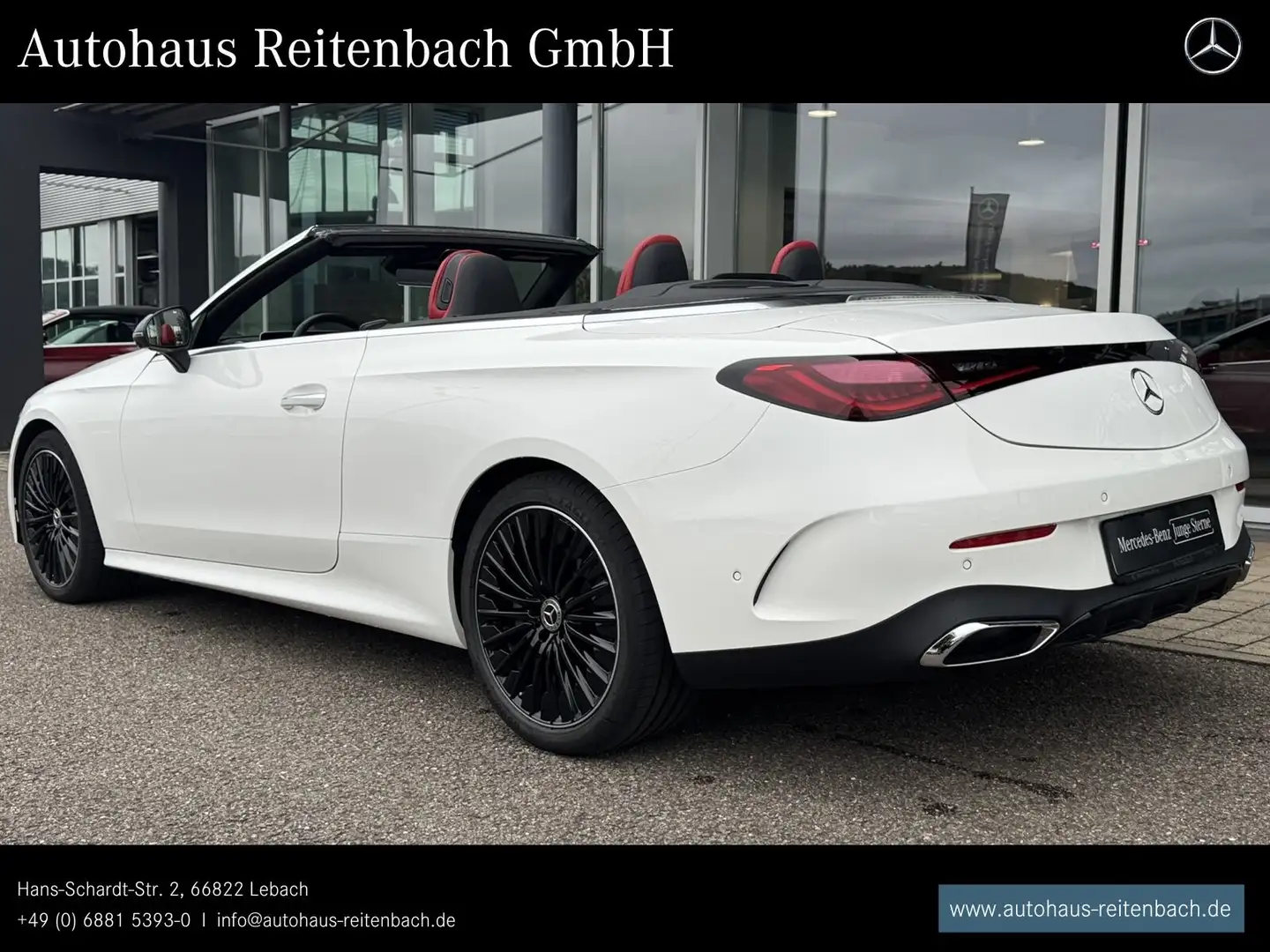 Mercedes-Benz CLE 200 CLE200 CABRIO AMG+360+NIGHT LEDERROT+KAMERA+MEMO Wit - 2