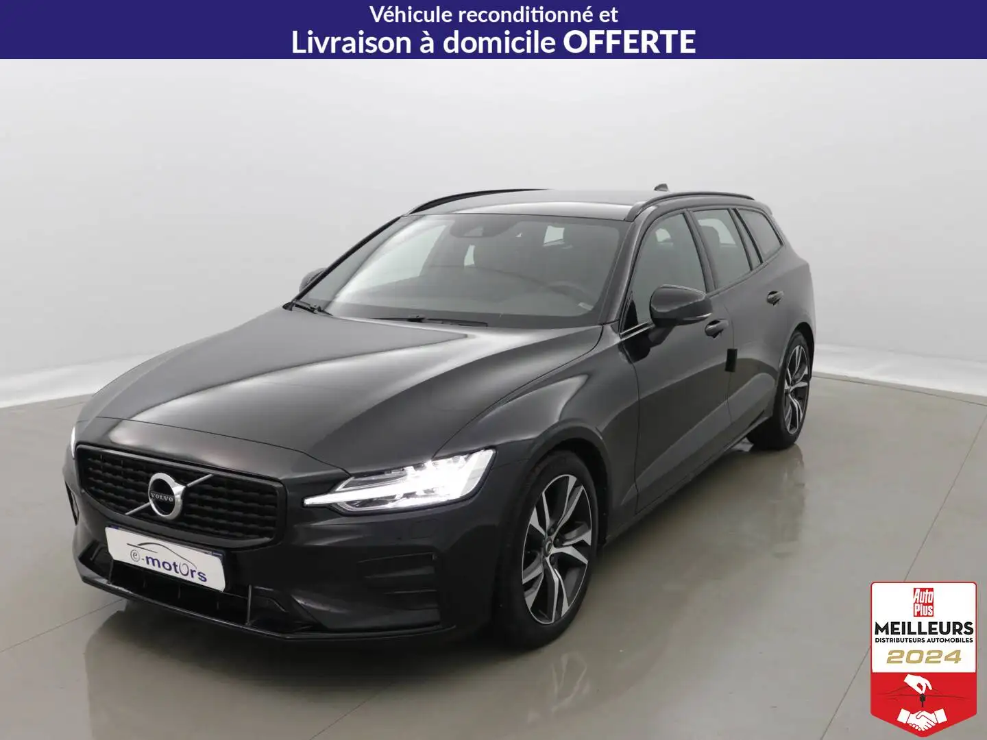 Volvo V60 B4 197 ch Geartronic 8 - R-Design Noir - 1