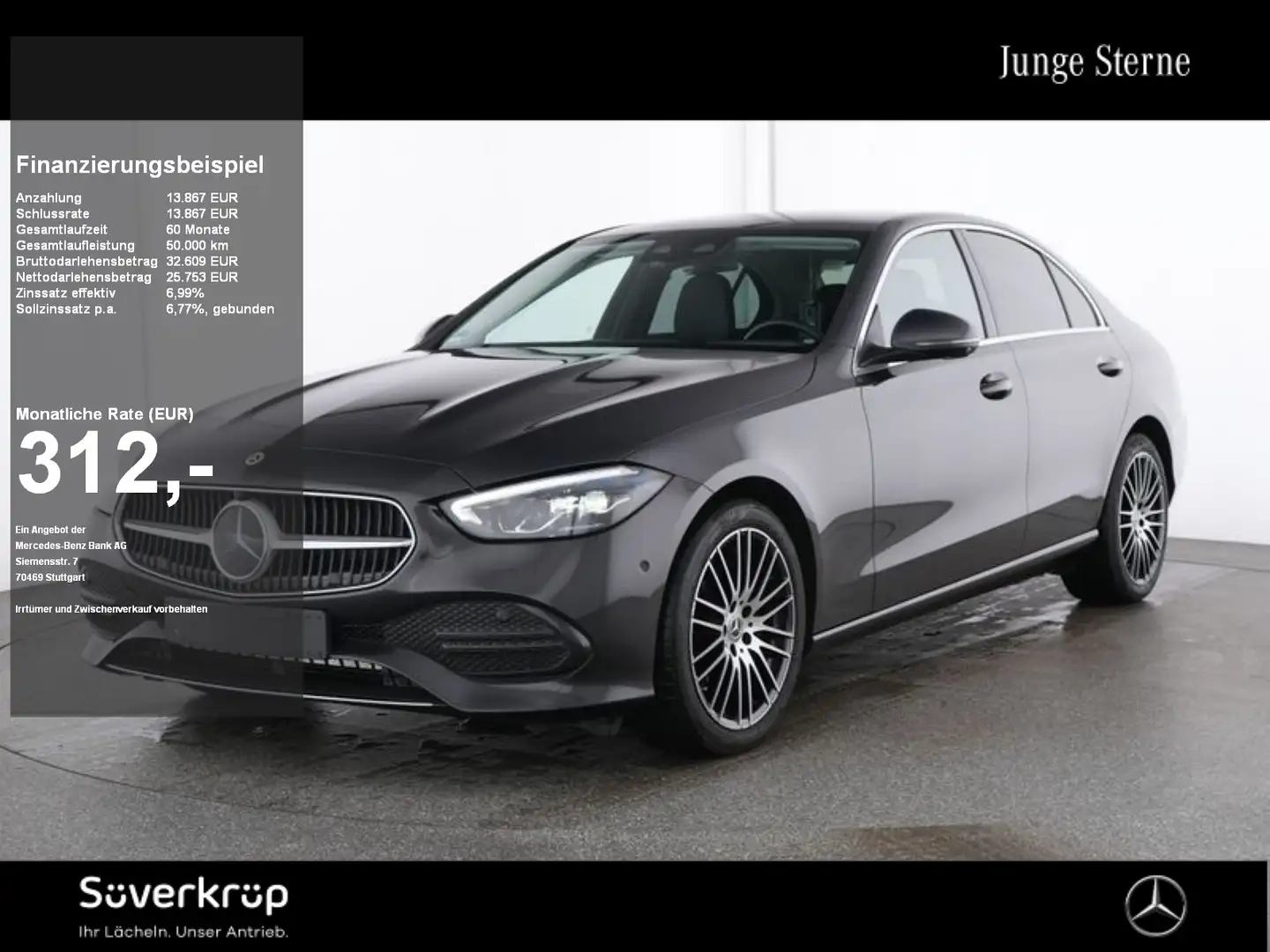 Mercedes-Benz C 220 d , AVANTGARDE 360 DISTR KAMERA SPUR PDC Grau - 1