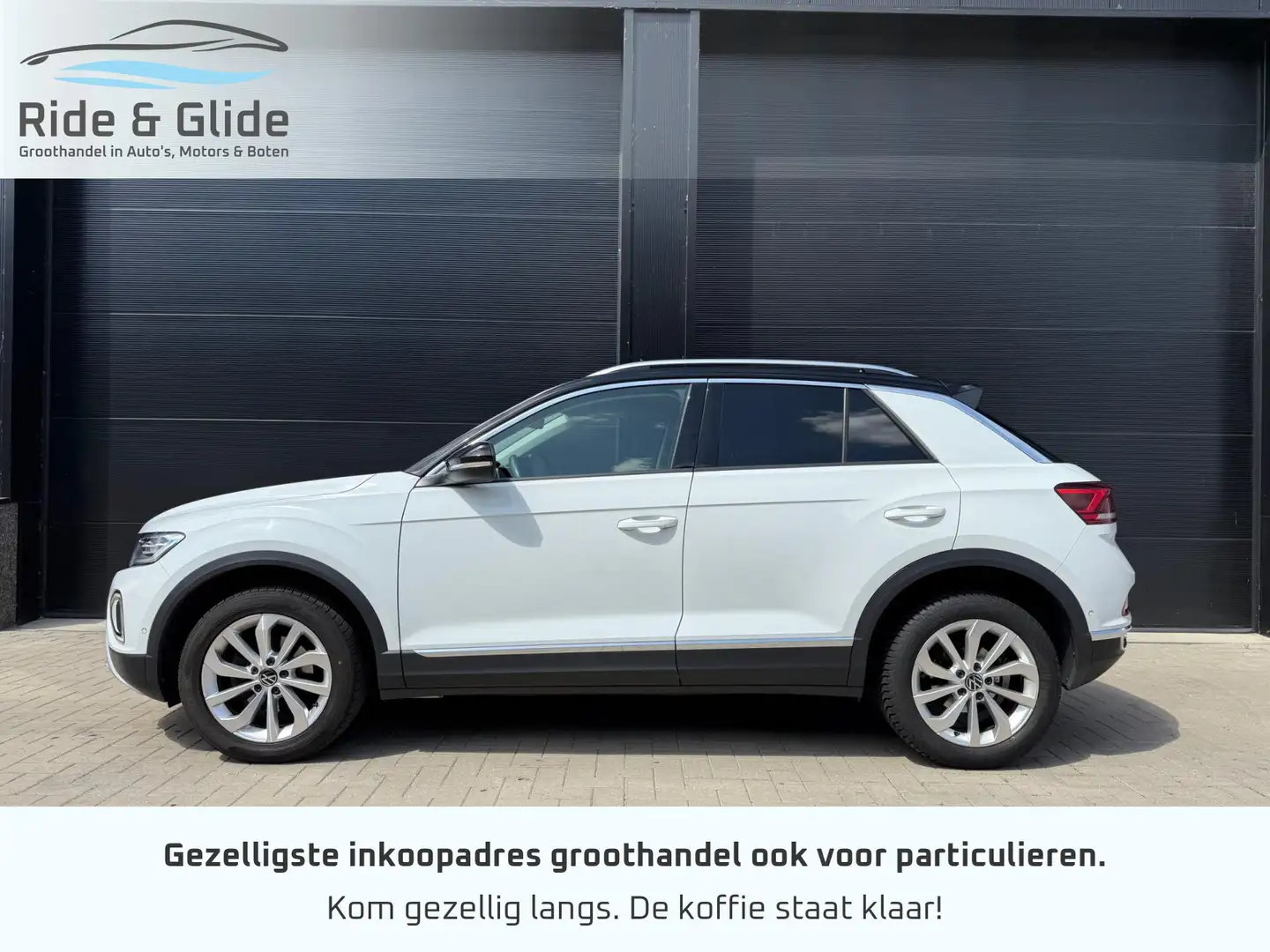 Volkswagen T-Roc 2023 1.5 TSI Style 150pk IQ leer/alcantara trekhaa Wit - 2