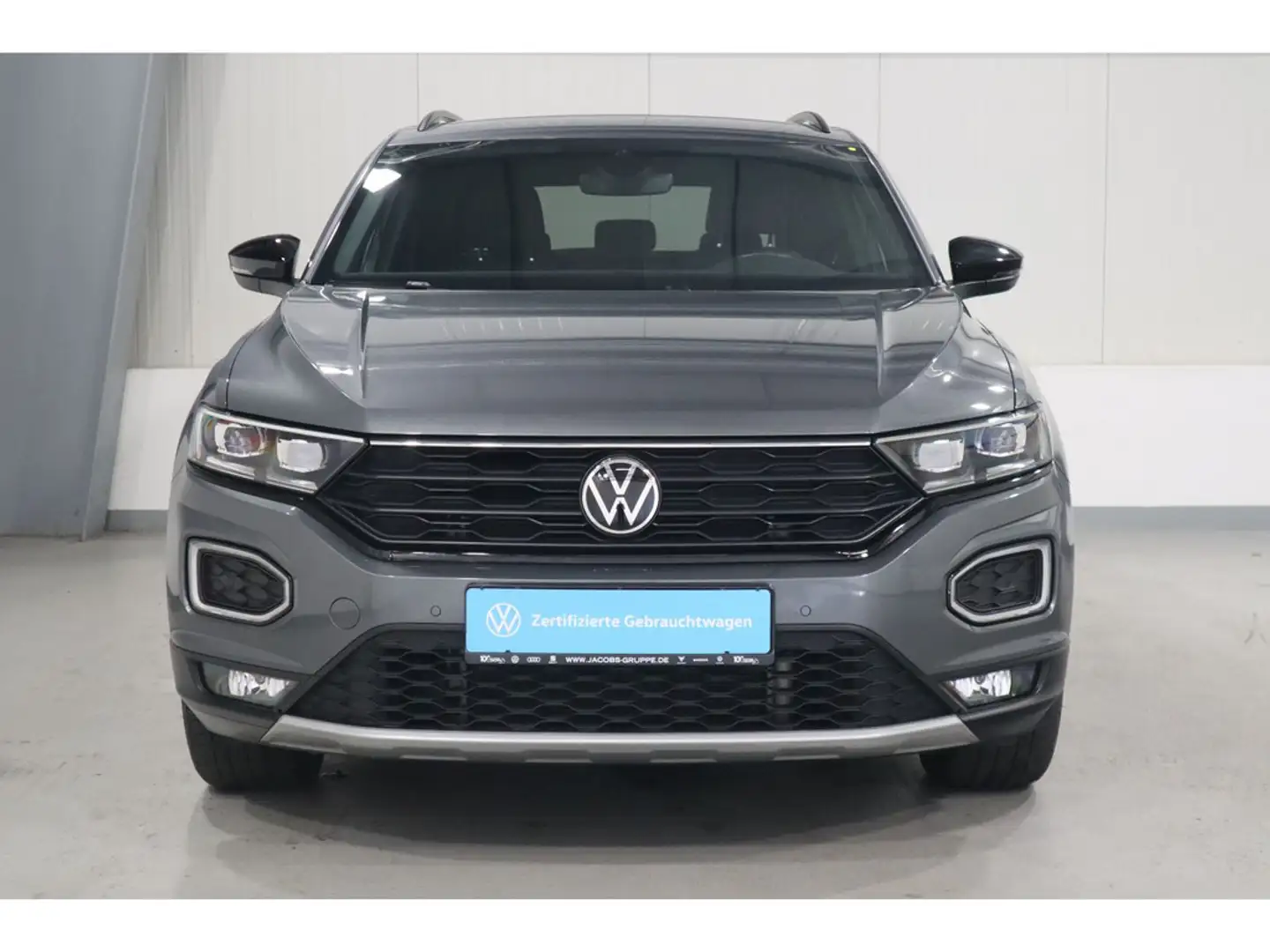 Volkswagen T-Roc Sport 1.5 TSI DSG Navi*AHK*CAM*SHZ Black Style Grijs - 2