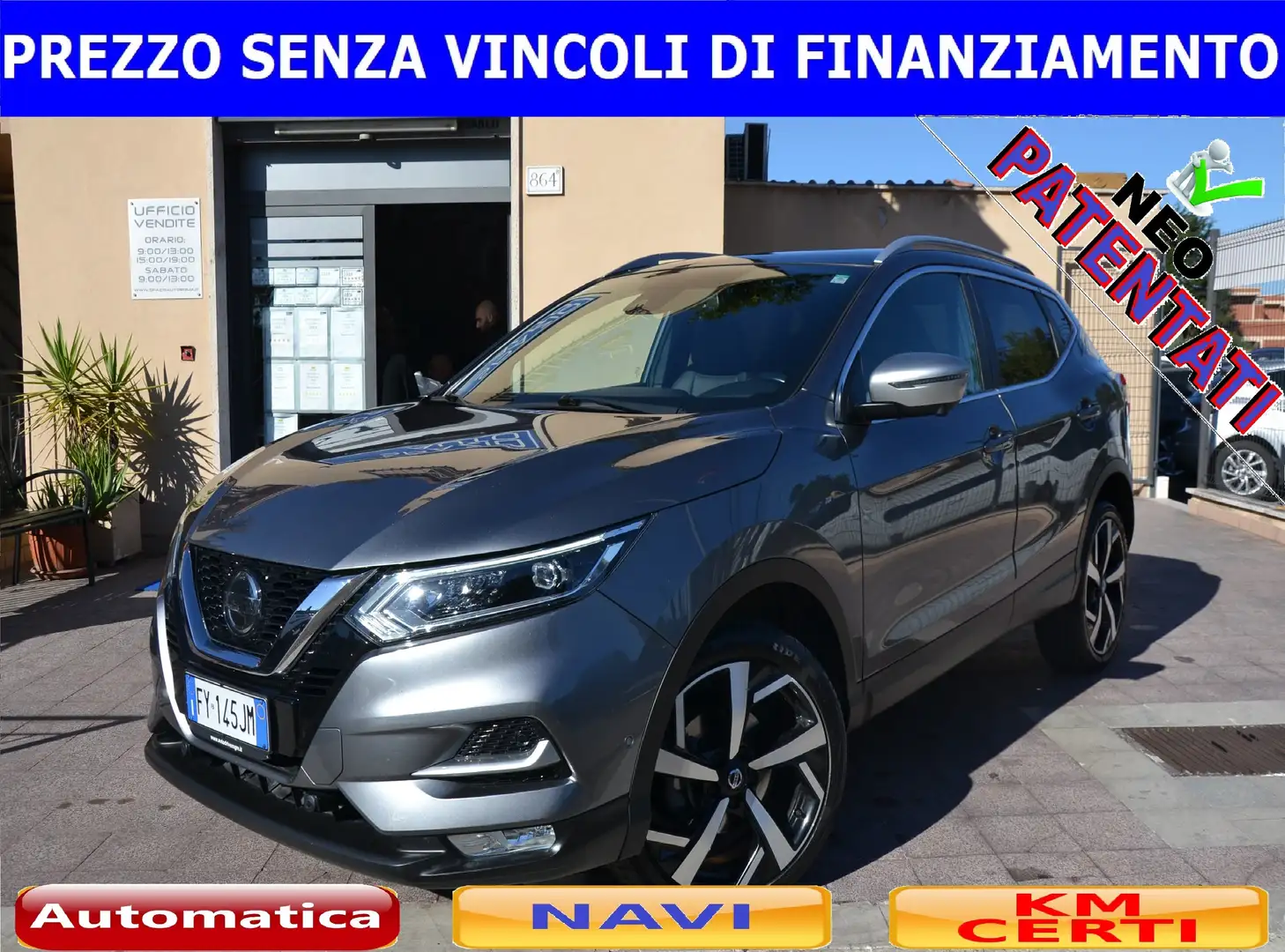 Nissan Qashqai 1.5 dCi 115CV DCT TEKNA **TOP DI GAMMA*PREZZO VERO Gris - 1
