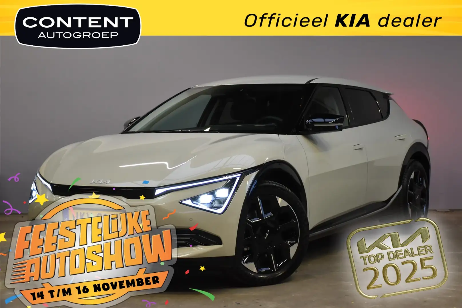 Kia EV6 84kWh 229pk RWD Plus Memory Stoelventilatie Gris - 1