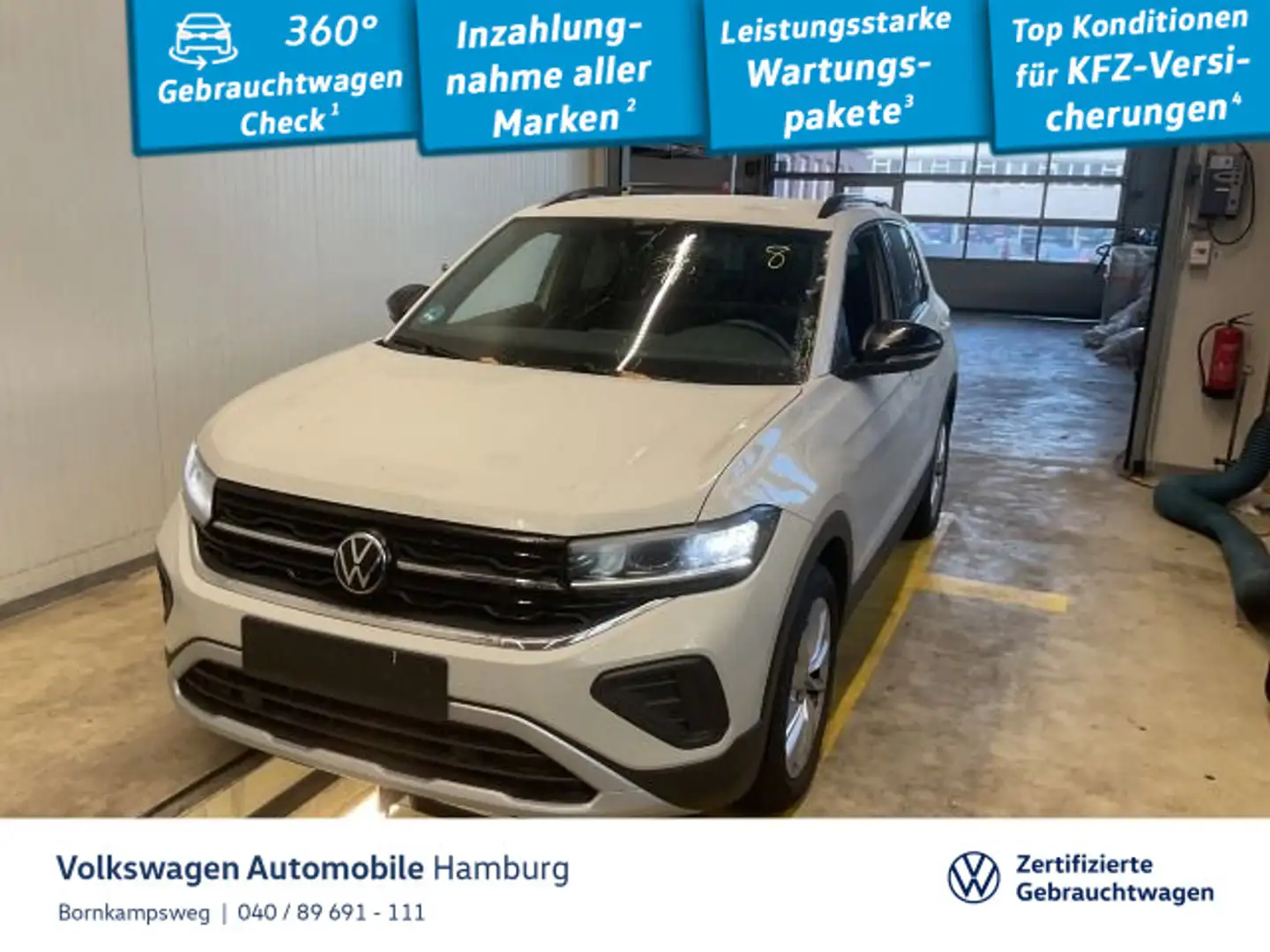 Volkswagen T-Cross 1.0 TSI Goal DSG AHK Navi LED Grau - 1