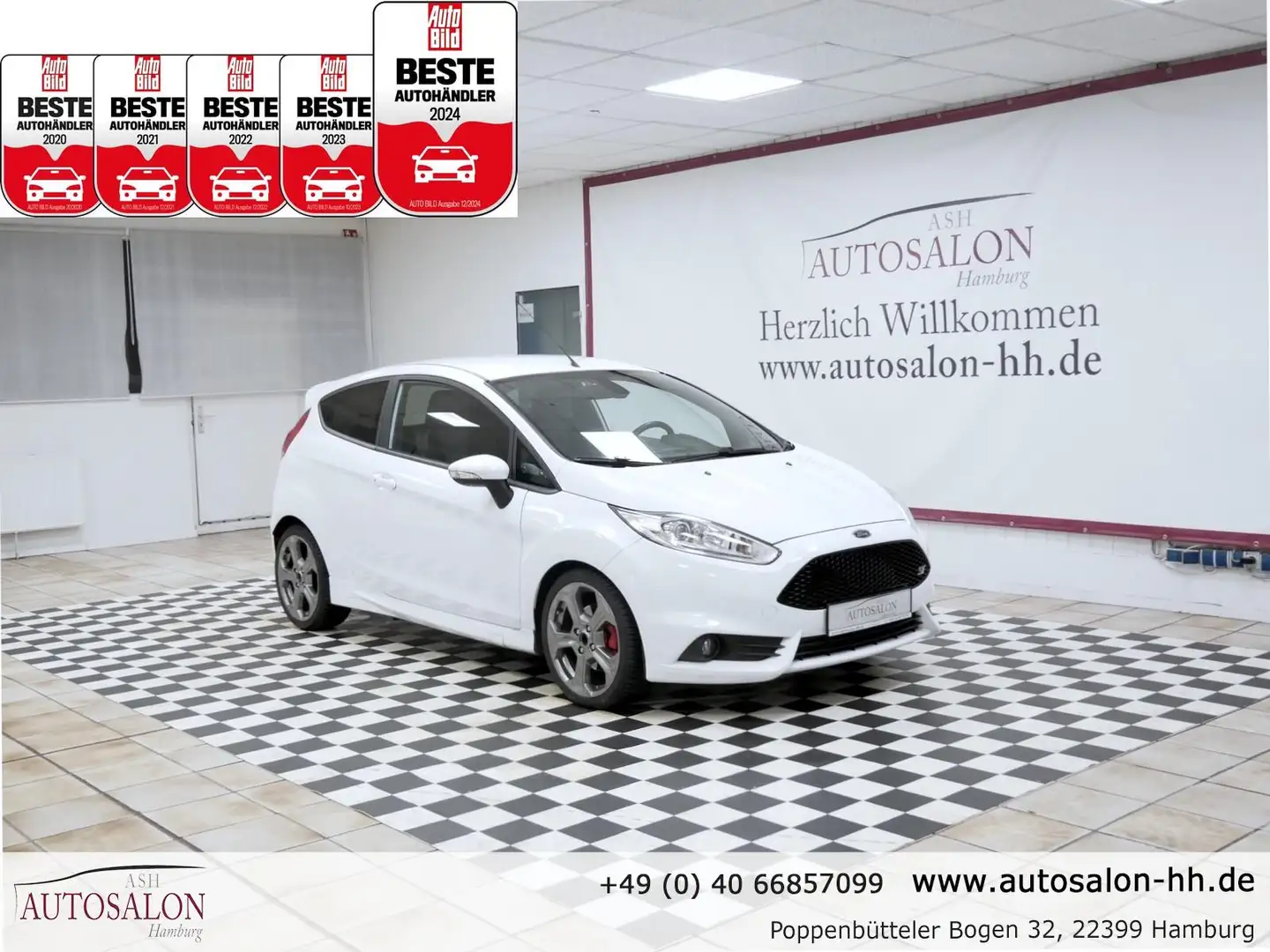 Ford Fiesta ST*1Vorb*Recaro Sitze*KeyFree*Performance-Paket*Ka Weiß - 1
