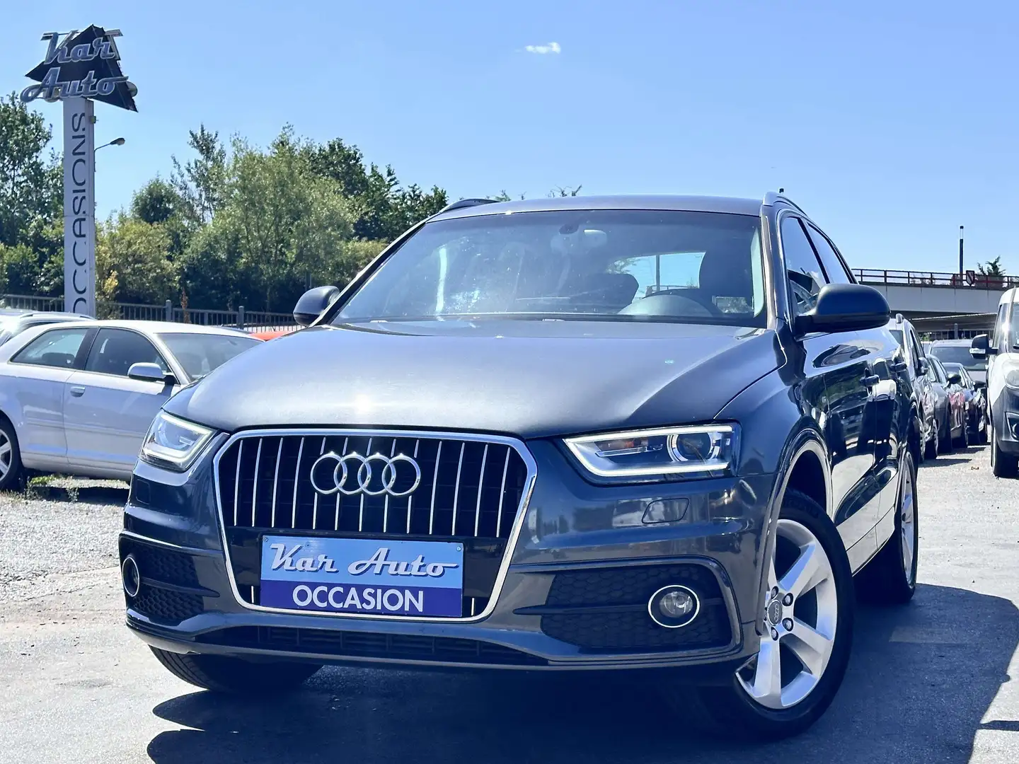 Audi Q3 Q3 2.0 TDi S line*XENON*GPS*CUIR*CLIM* Gris - 1