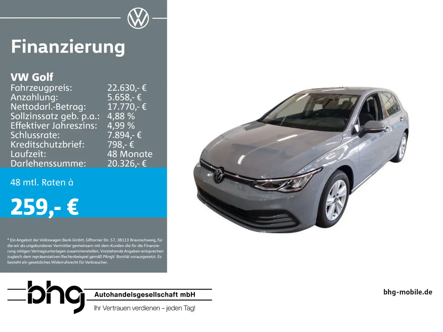 Volkswagen Golf 1.0 TSI OPF Life Grijs - 1