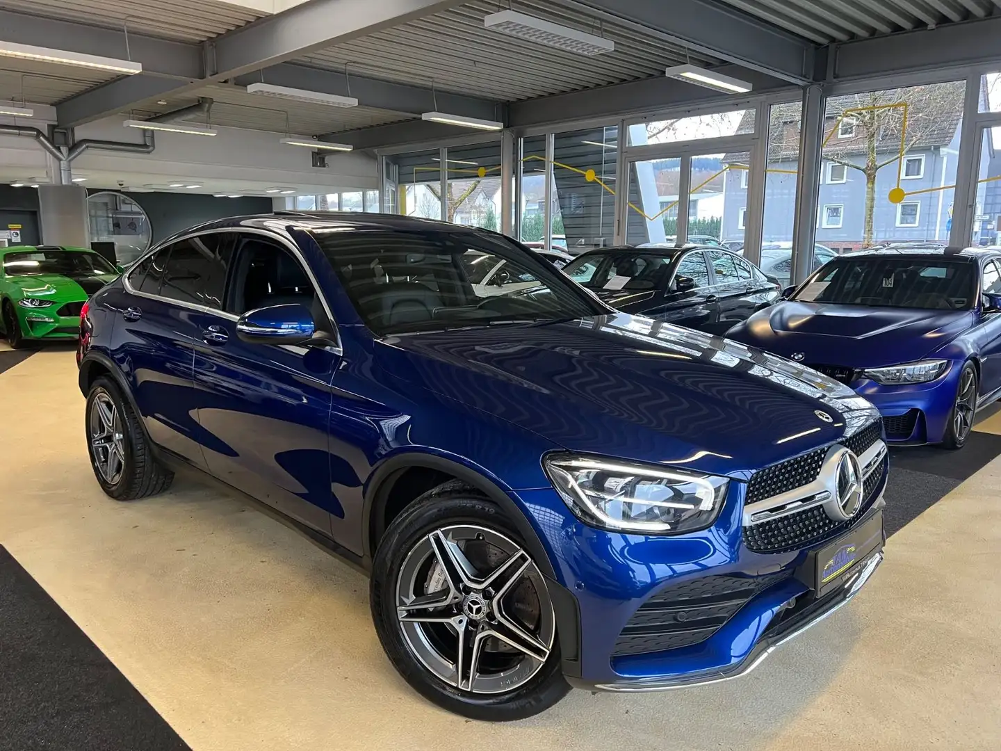 Mercedes-Benz GLC 400 d Coupe 4Matic AMG LINE *MB100 GARANTIE Bleu - 2