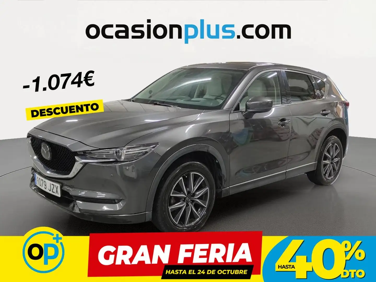 Mazda CX-5 2.2DE Lux.+Prem.blanco+Travel+TS AWD Aut. 175 Gris - 1