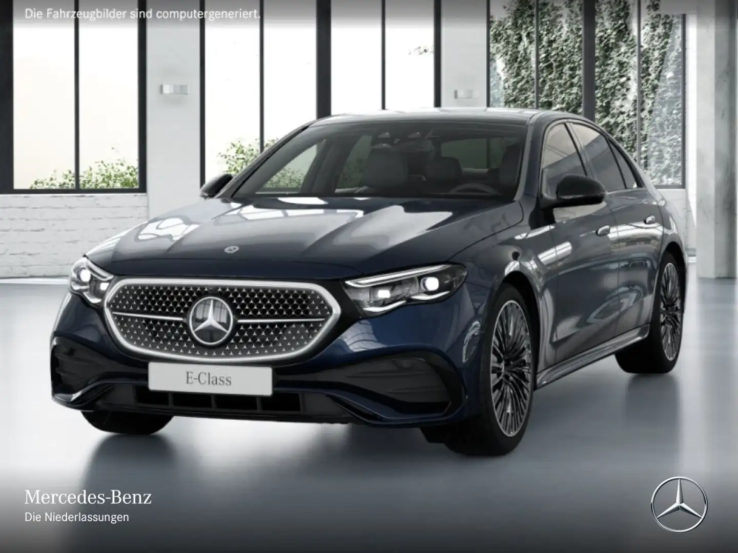 Mercedes-Benz E 220 d Edition AMG-Line Fahrass 360° Pano Distr. Blau - 2