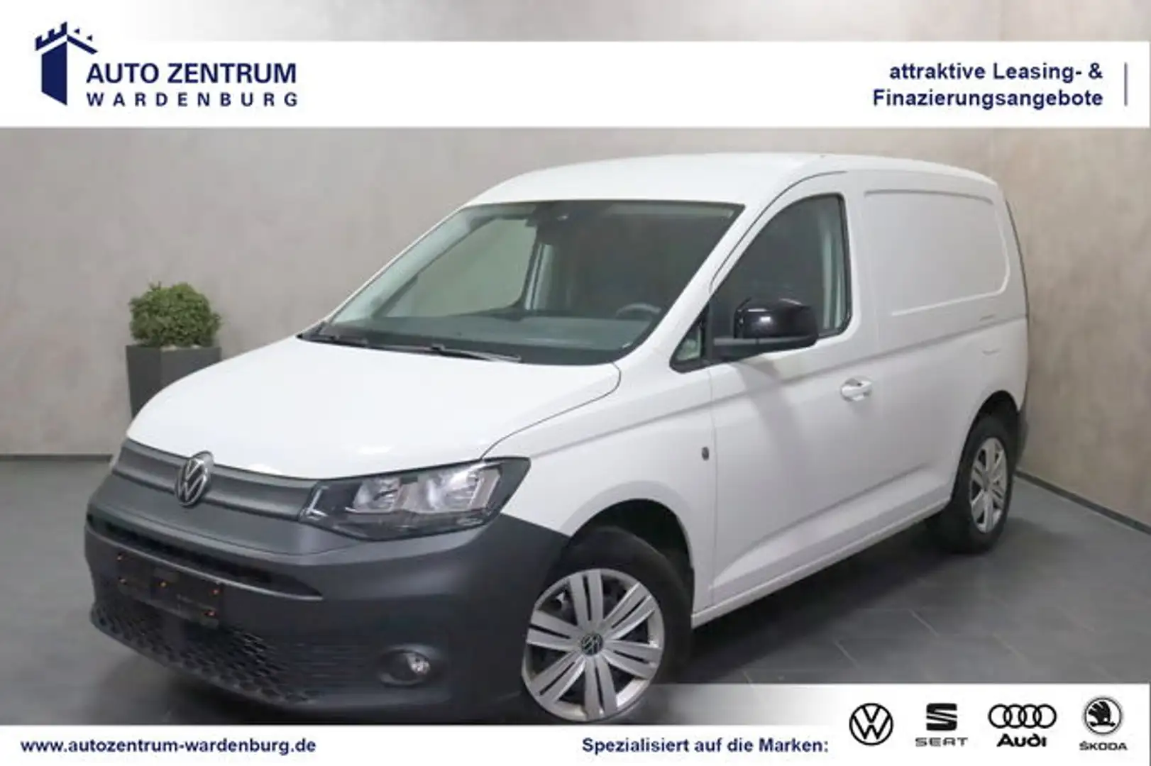 Volkswagen Caddy Kasten TDI CAM NAVI AHK SHZ PDC TOTWINKEL Weiß - 1