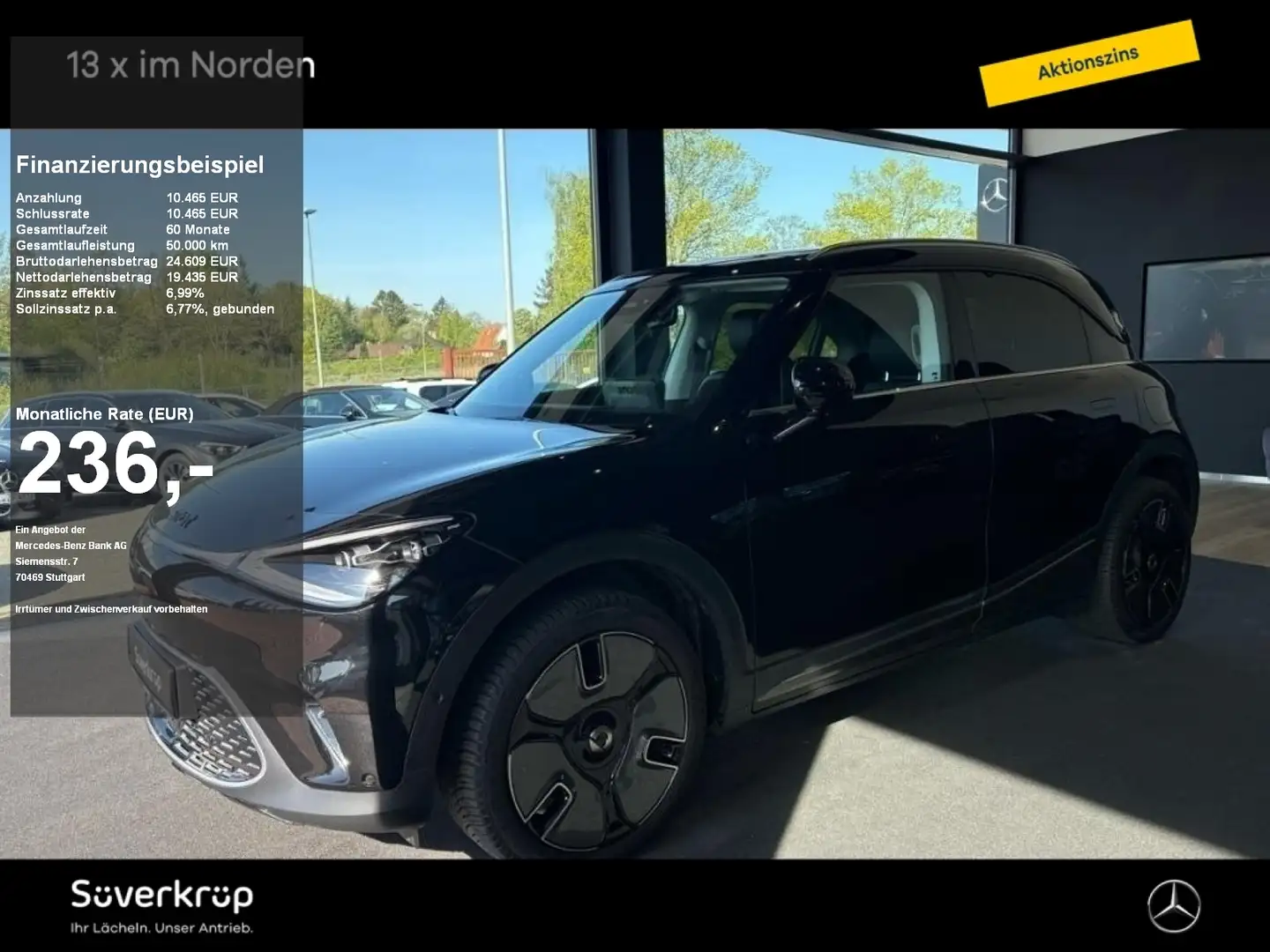 smart #1 Premium DISTR SPUR 360 PANO PDC MEMO SHZ Noir - 1