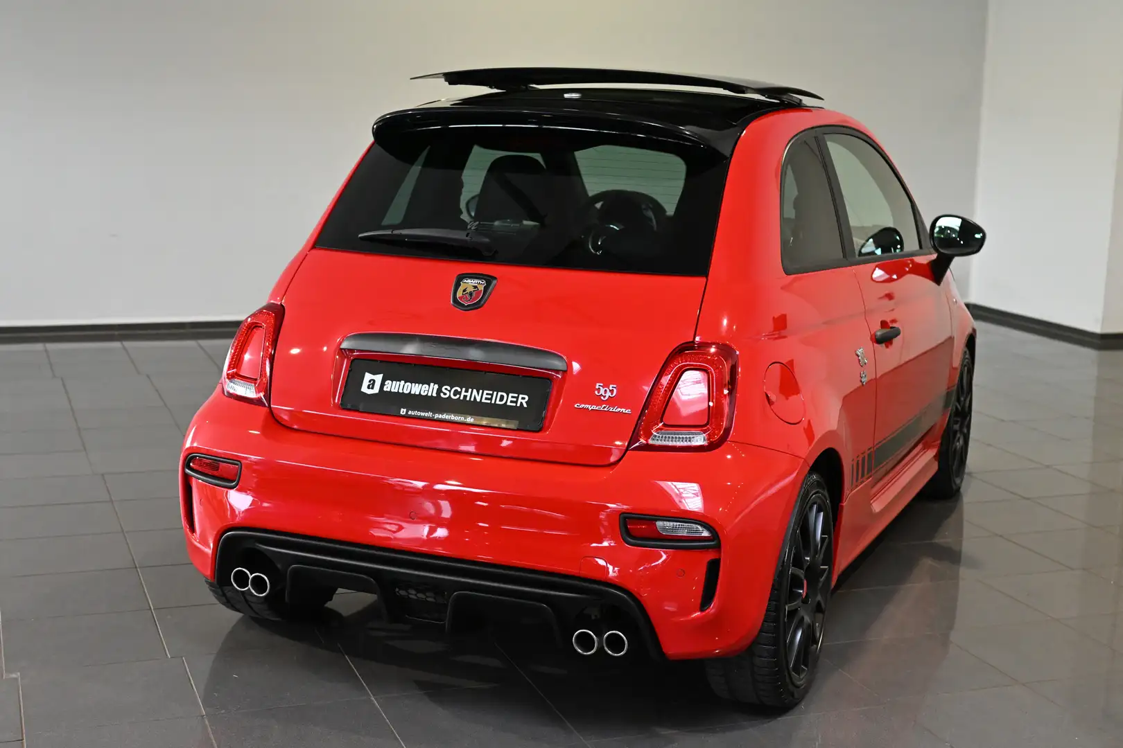 Abarth 595 Competizione Dualogic Pano Navi Sabelt-Sitze Rot - 2