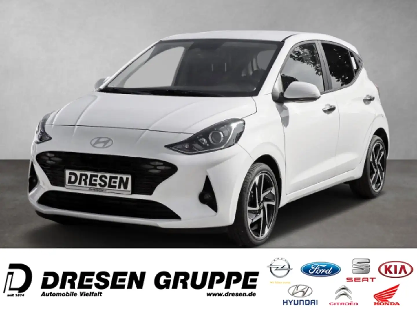 Hyundai i10 1.2 Prime/Smart-Key/Navi/Sitzheizung/Rückfahrkamer Blanc - 2