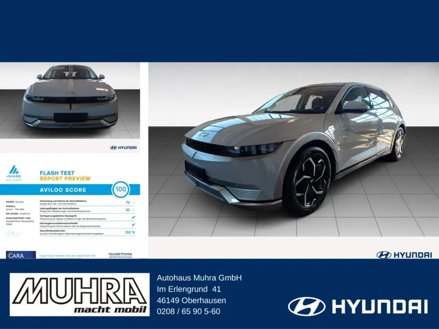 Hyundai IONIQ 5 72,6kWh TECHNIQ NAVI LED Gri - 1