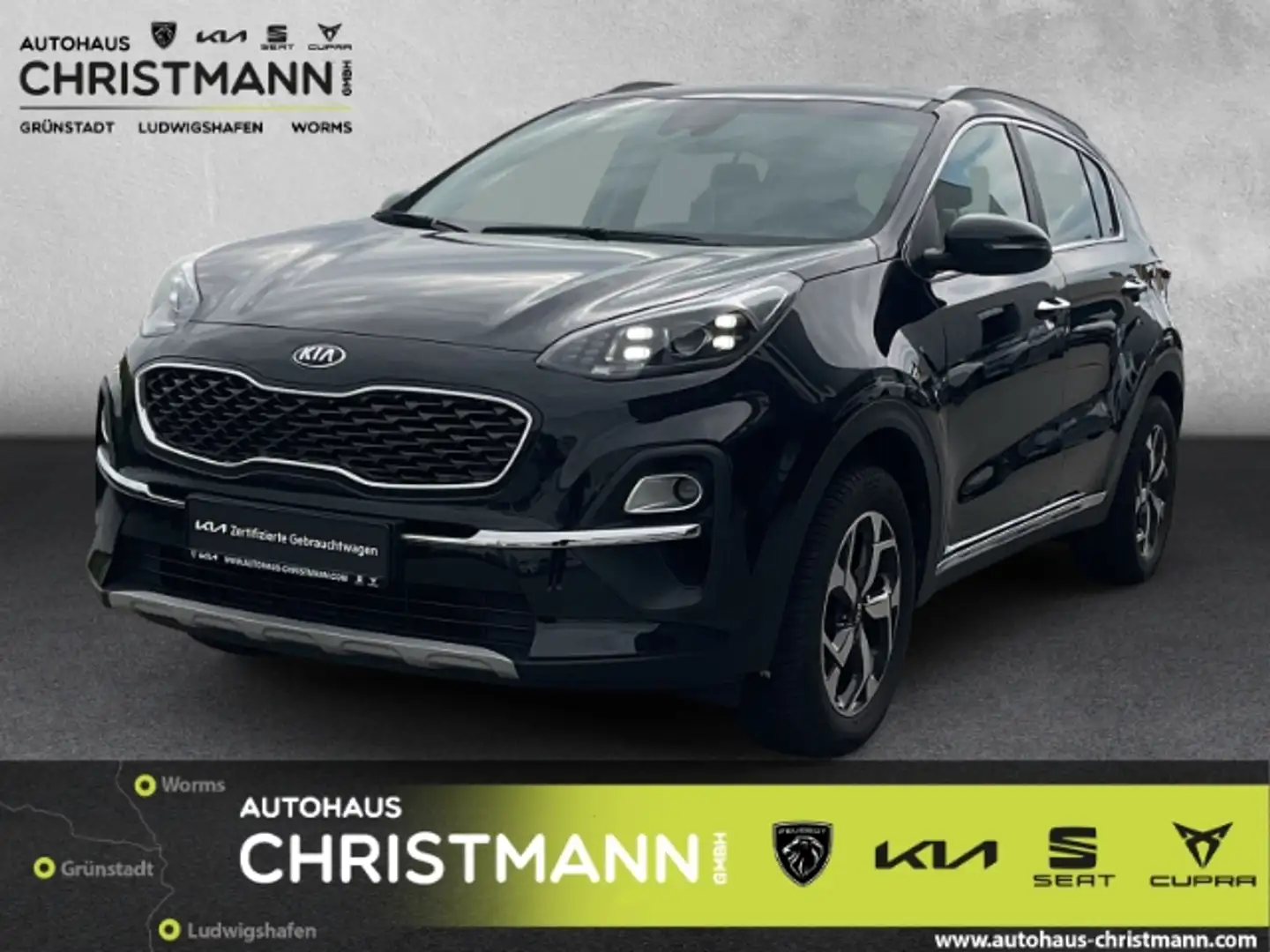Kia Sportage Dream Team 2WD 1.6 GDI JBL-SoundSytem/NAVI/Keyless Zwart - 1