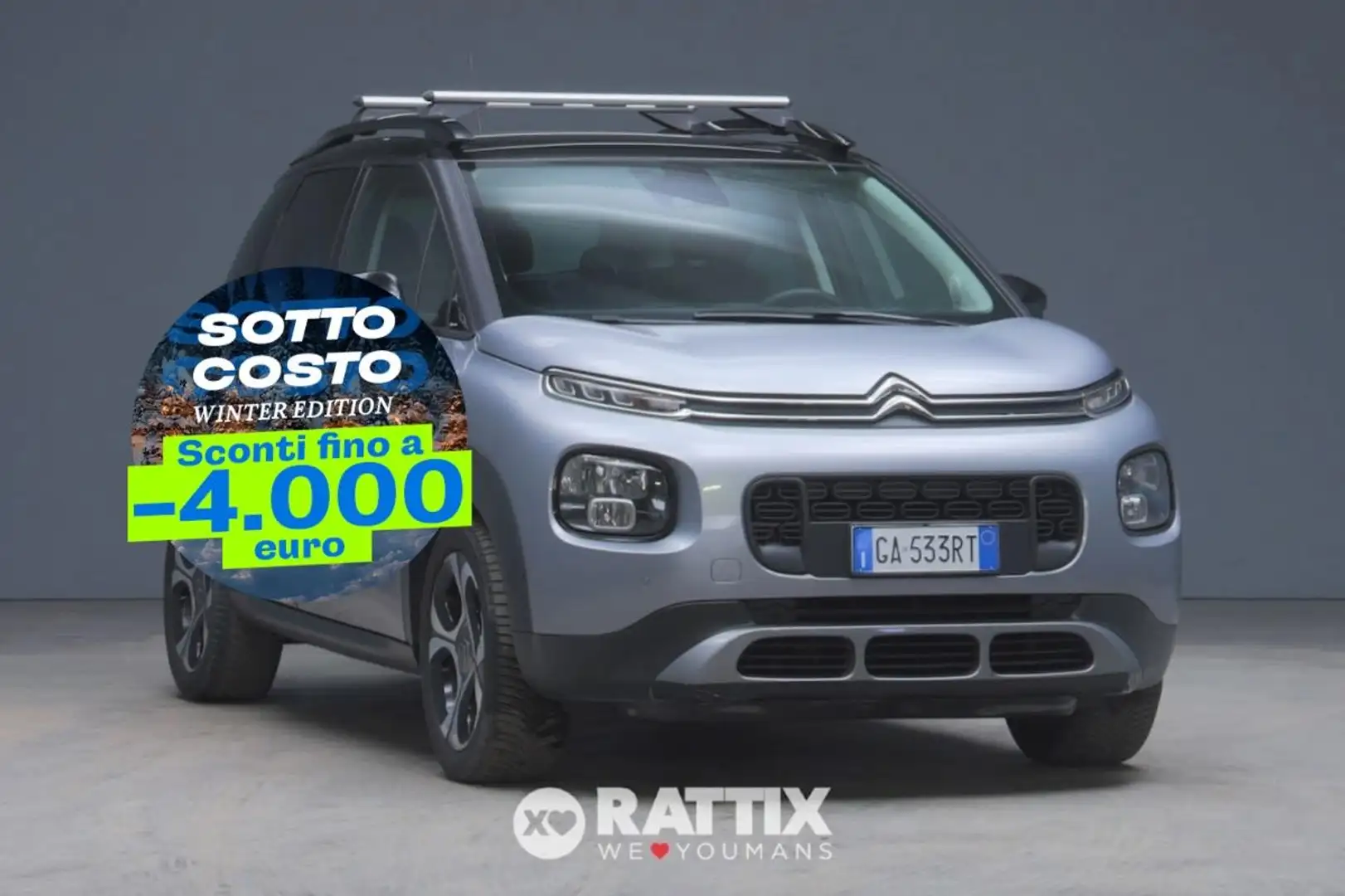 Citroen C3 Aircross 1.5 BlueHDi 120CV Shine EAT6 + barre portatutto Grau - 1