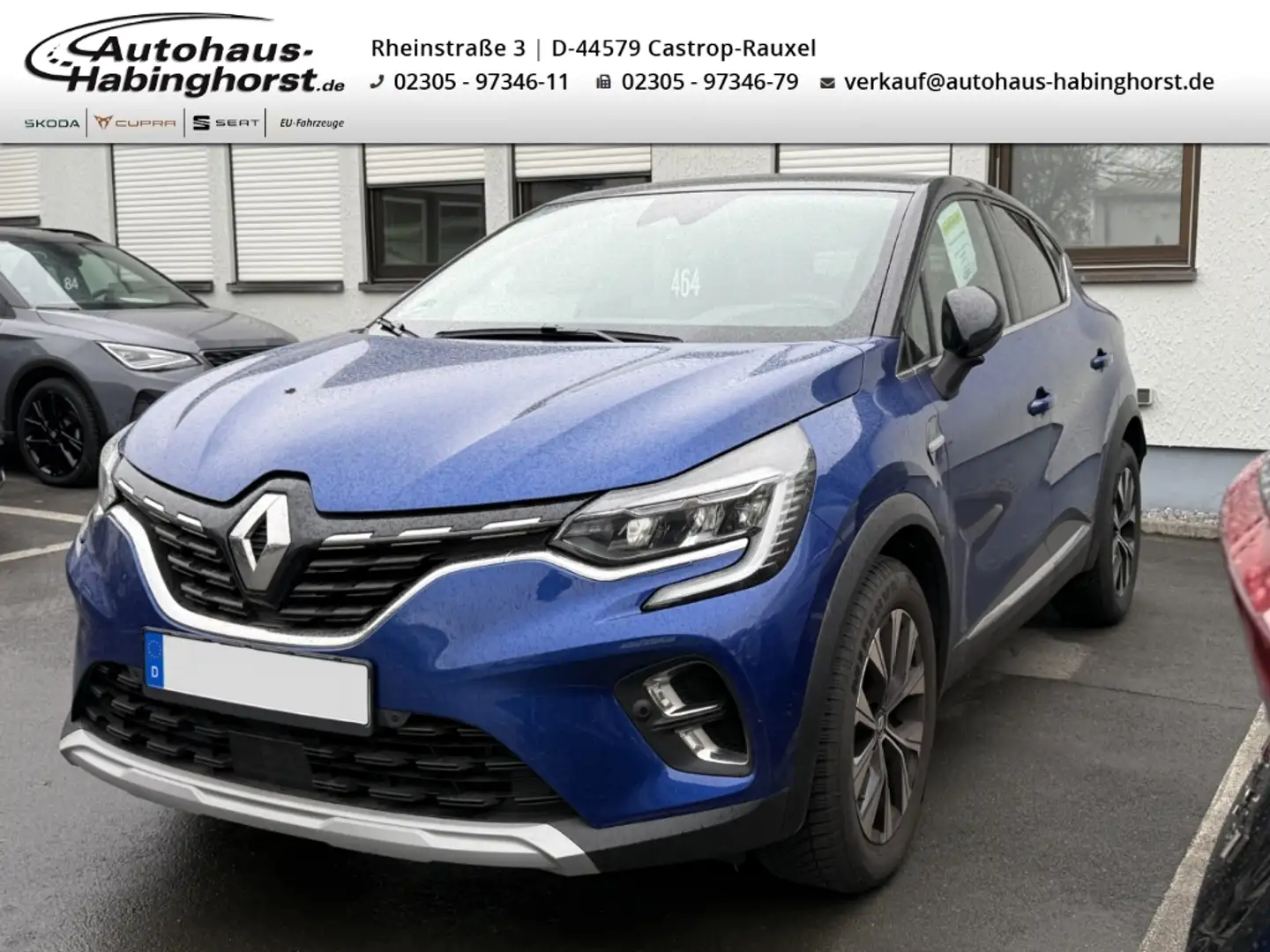 Renault Captur II 1.3 TCe 140 Mild-Hybrid Techno AHK Navi Shz Bleu - 1