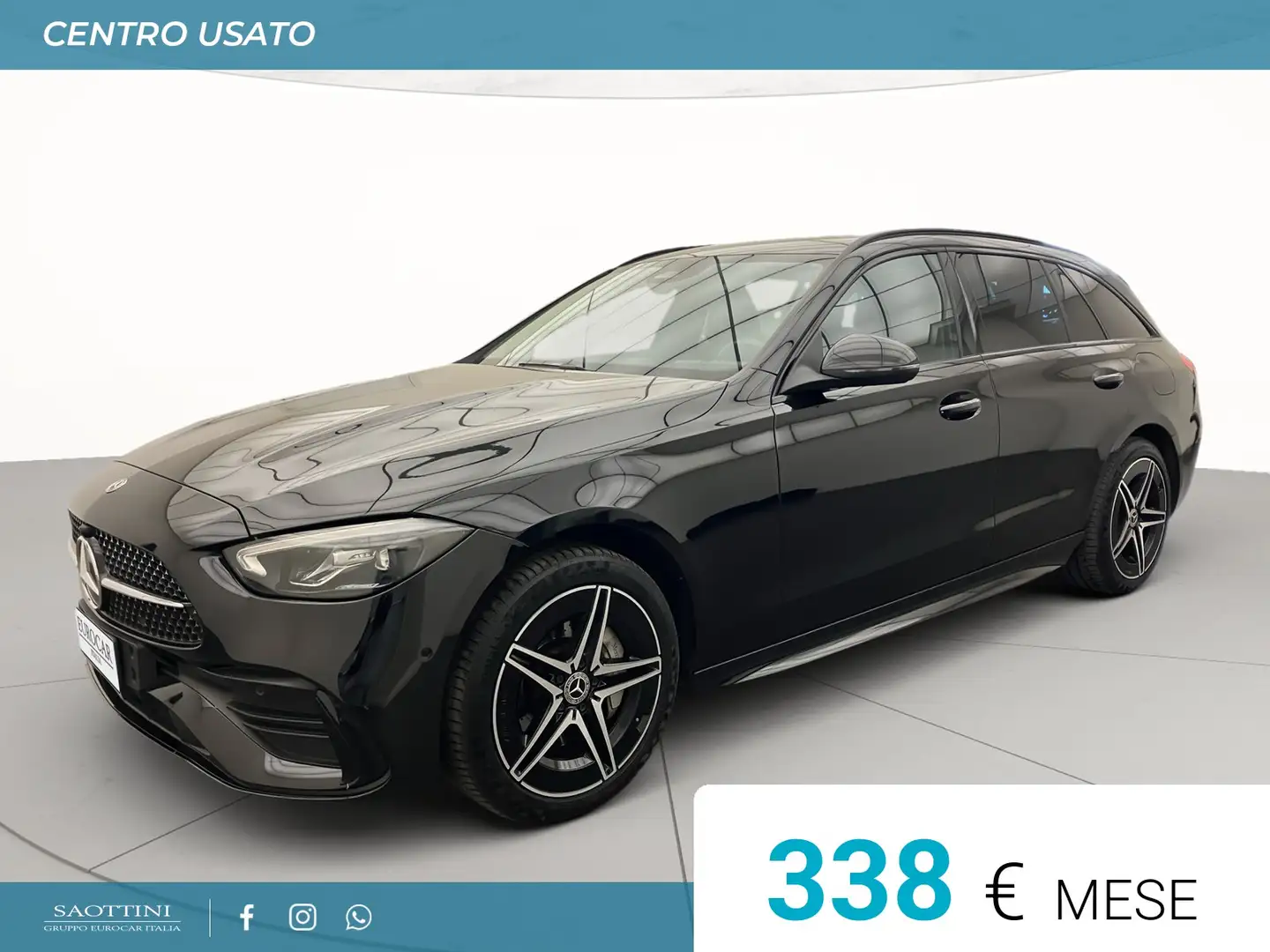 Mercedes-Benz C 300 sw 300 e phev Premium Plus Auto Zwart - 1