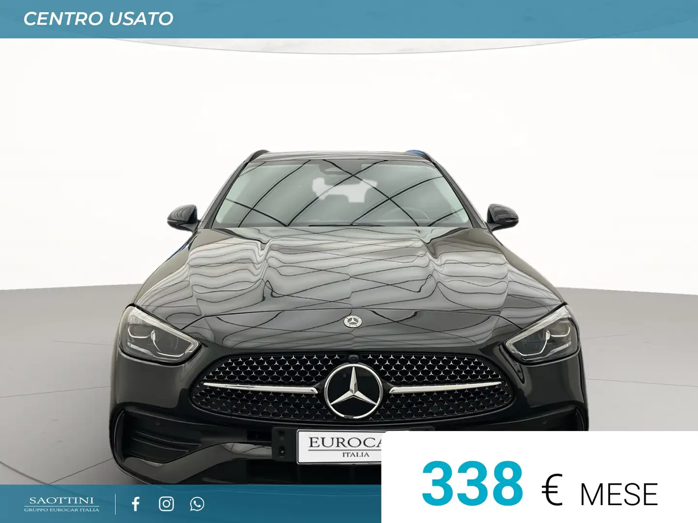 Mercedes-Benz C 300 sw 300 e phev Premium Plus Auto Zwart - 2