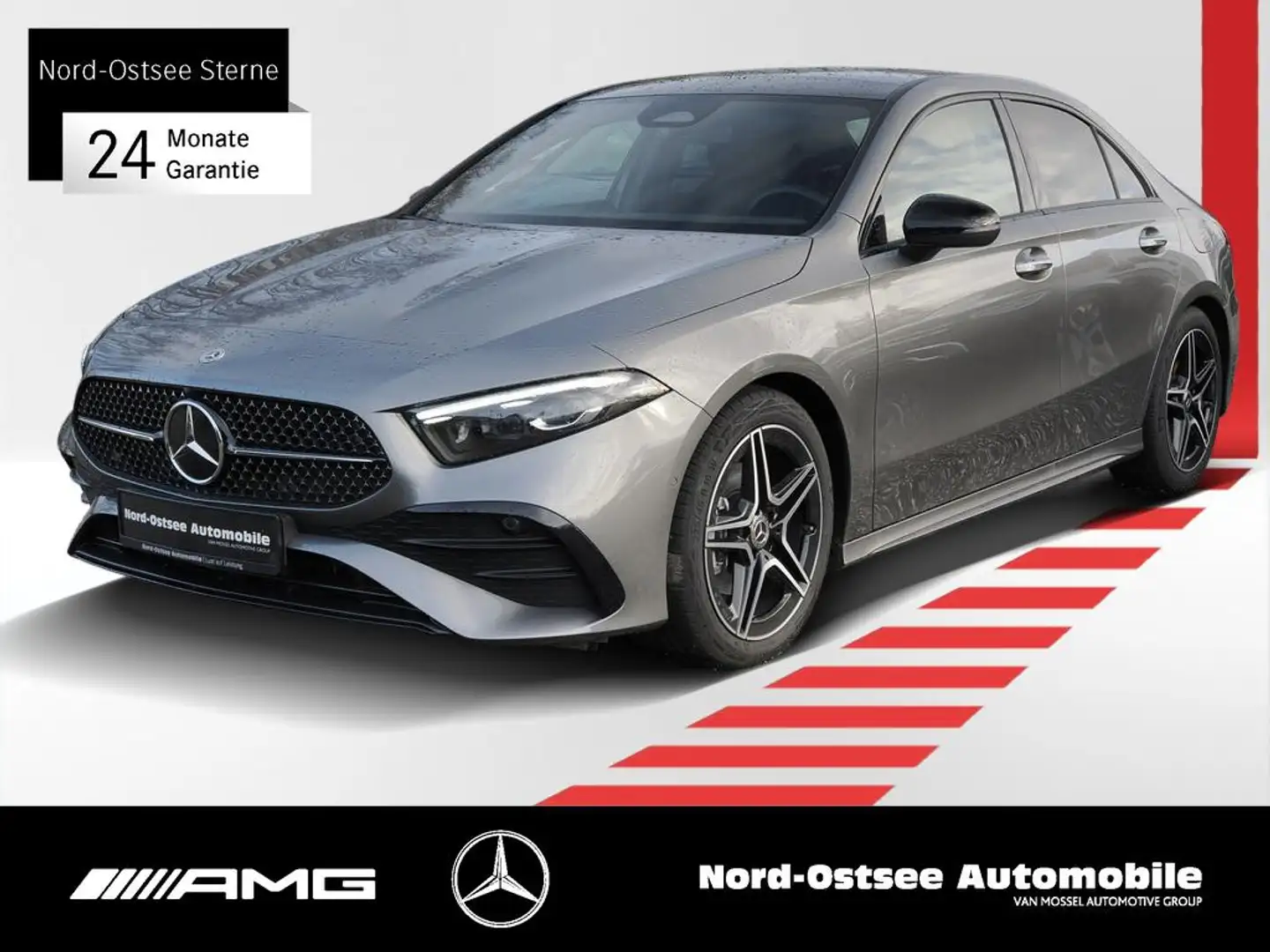Mercedes-Benz A 200 LIMOUSINE AMG LINE NIGHT MULTIBEAM PDC Gris - 1