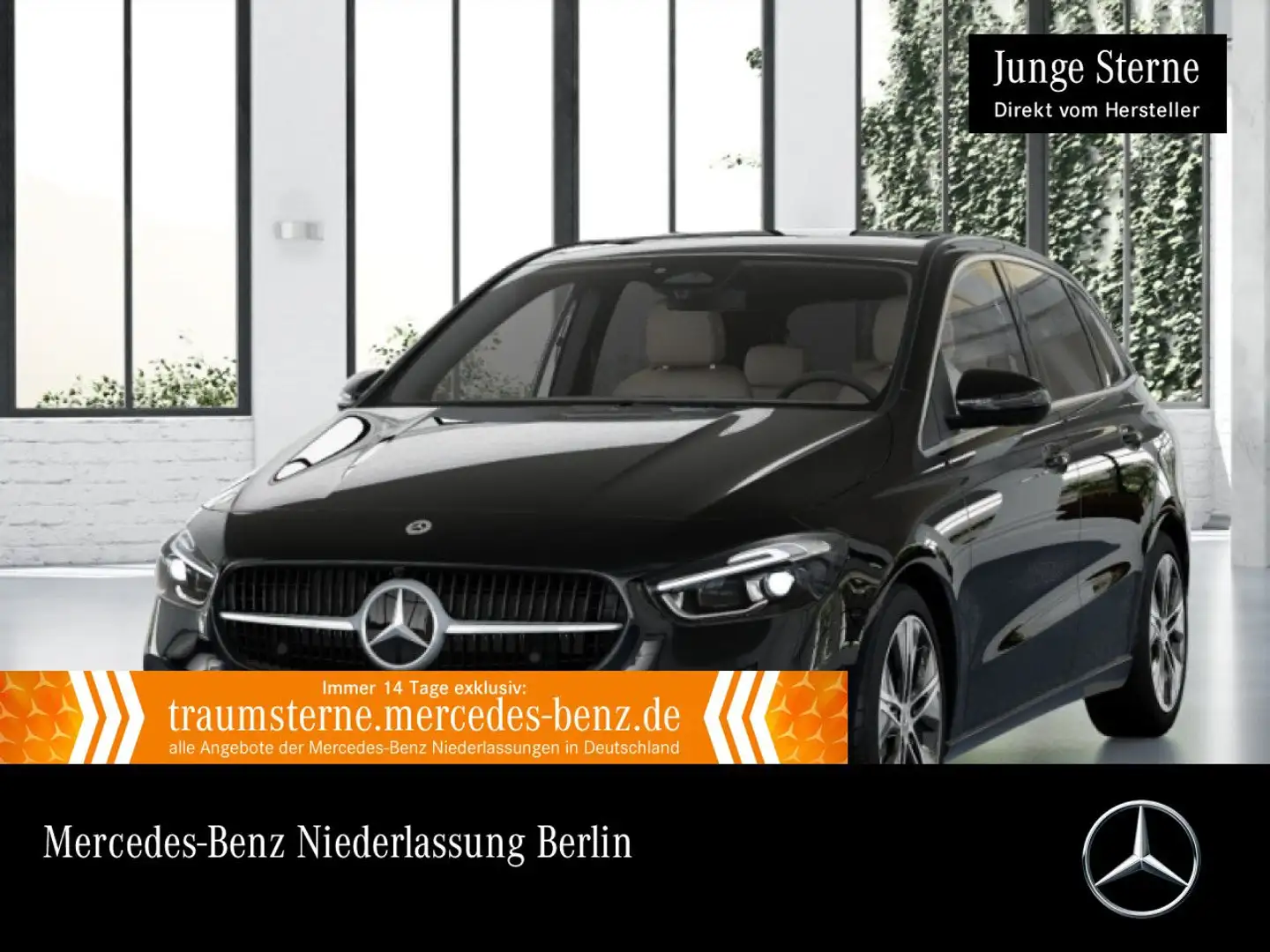 Mercedes-Benz B 200 d PROGRESSIVE+PANO+360°+TOTW+8G Schwarz - 1