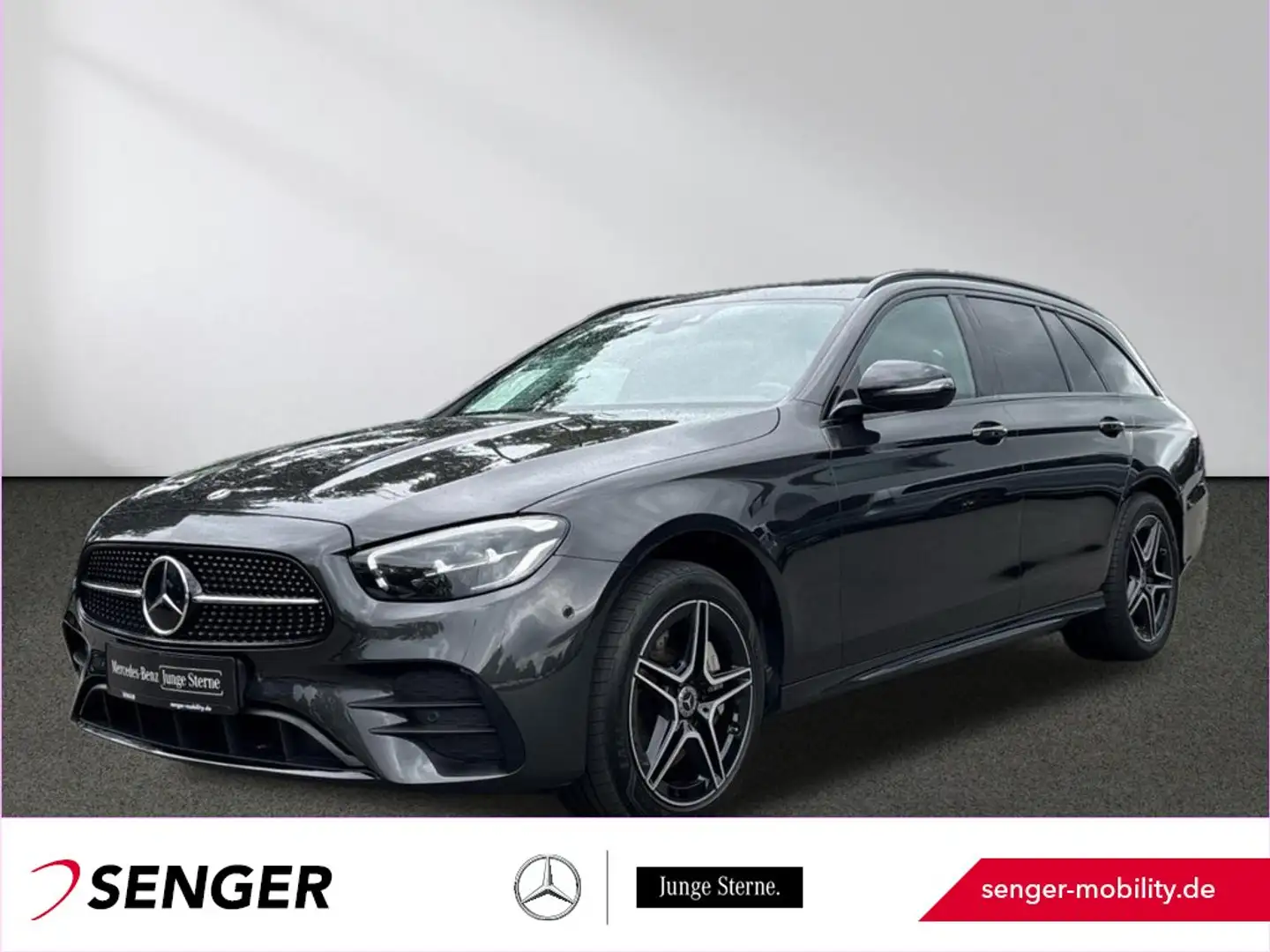 Mercedes-Benz E 300 de 4M T AMG Night Distronic Kamera AHK LED Grijs - 1