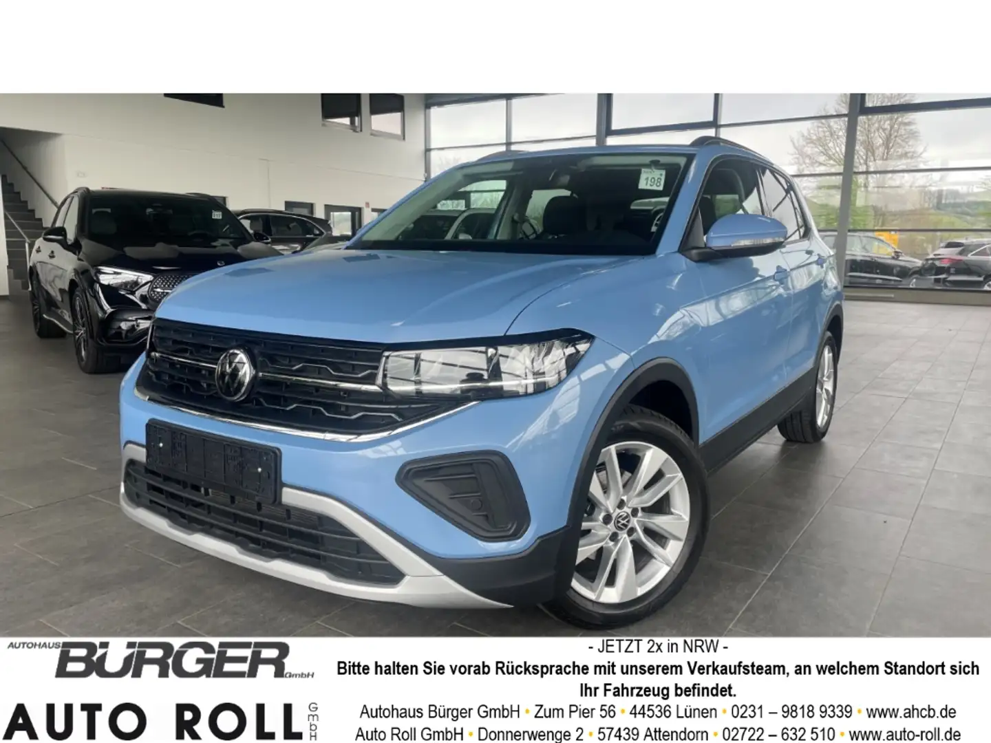 Volkswagen T-Cross 1.0 TSI Prime Navi LED Kamera SitzHZG APP Connect Blau - 1