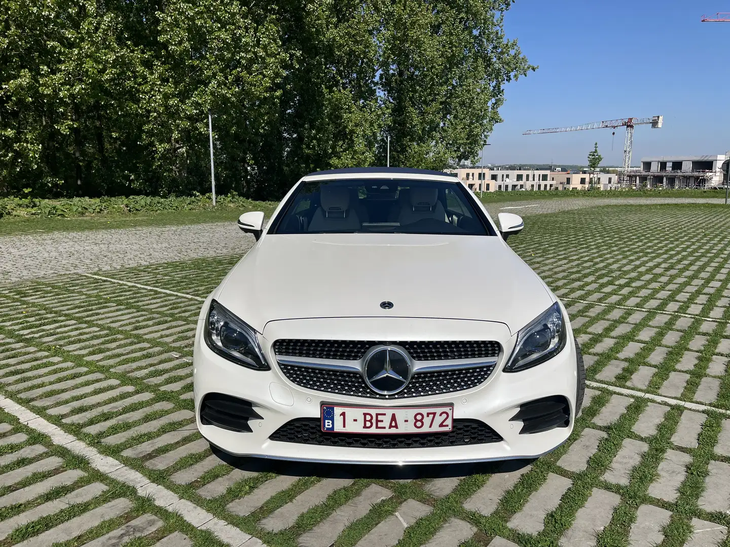 Mercedes-Benz C 200 Cabriolet 4-Matic MHE AMG Line Blanc - 2