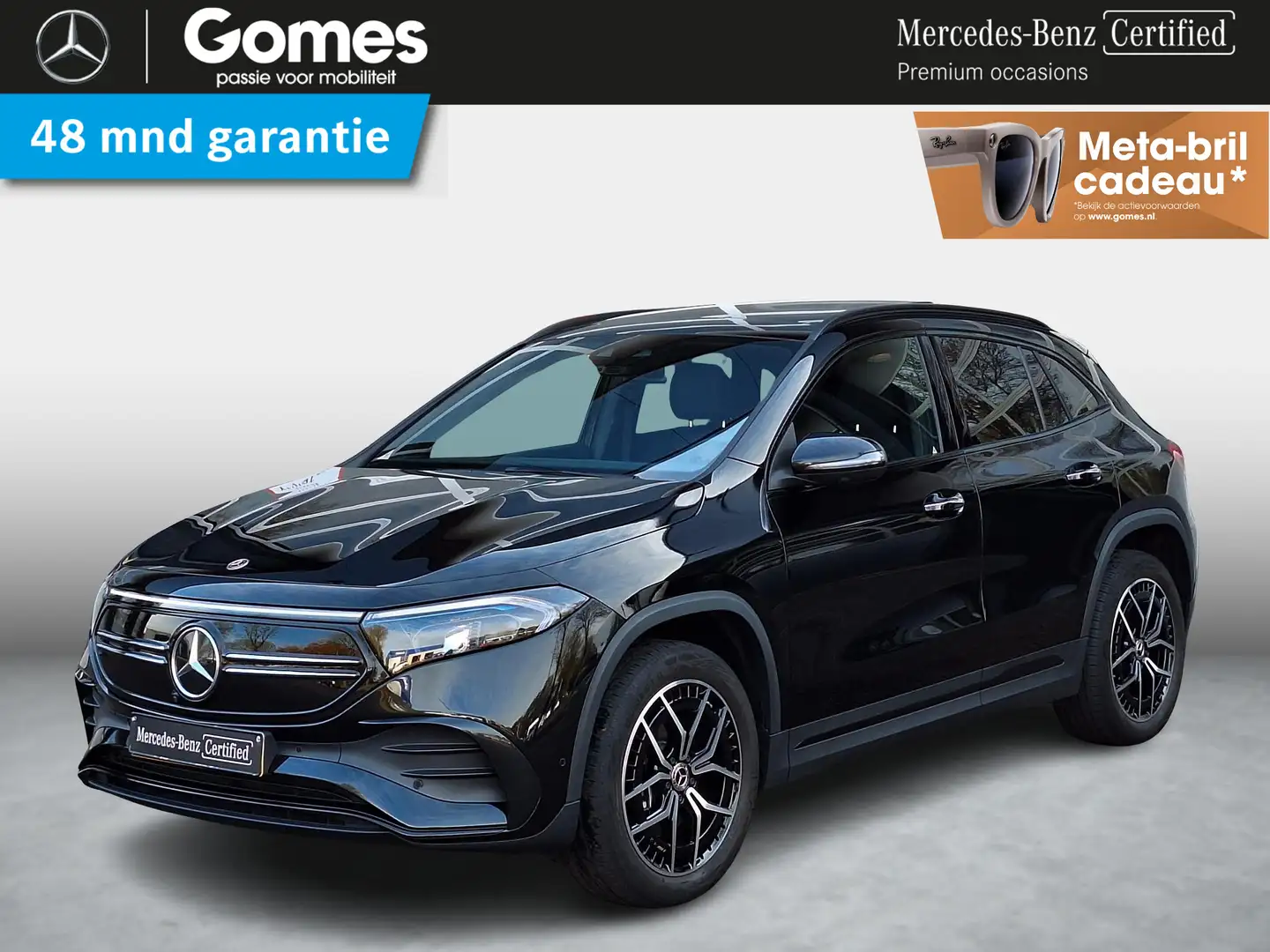 Mercedes-Benz EQA 250 250+ Business Edition 71 kWh | AMG Line | Panorama Zwart - 1