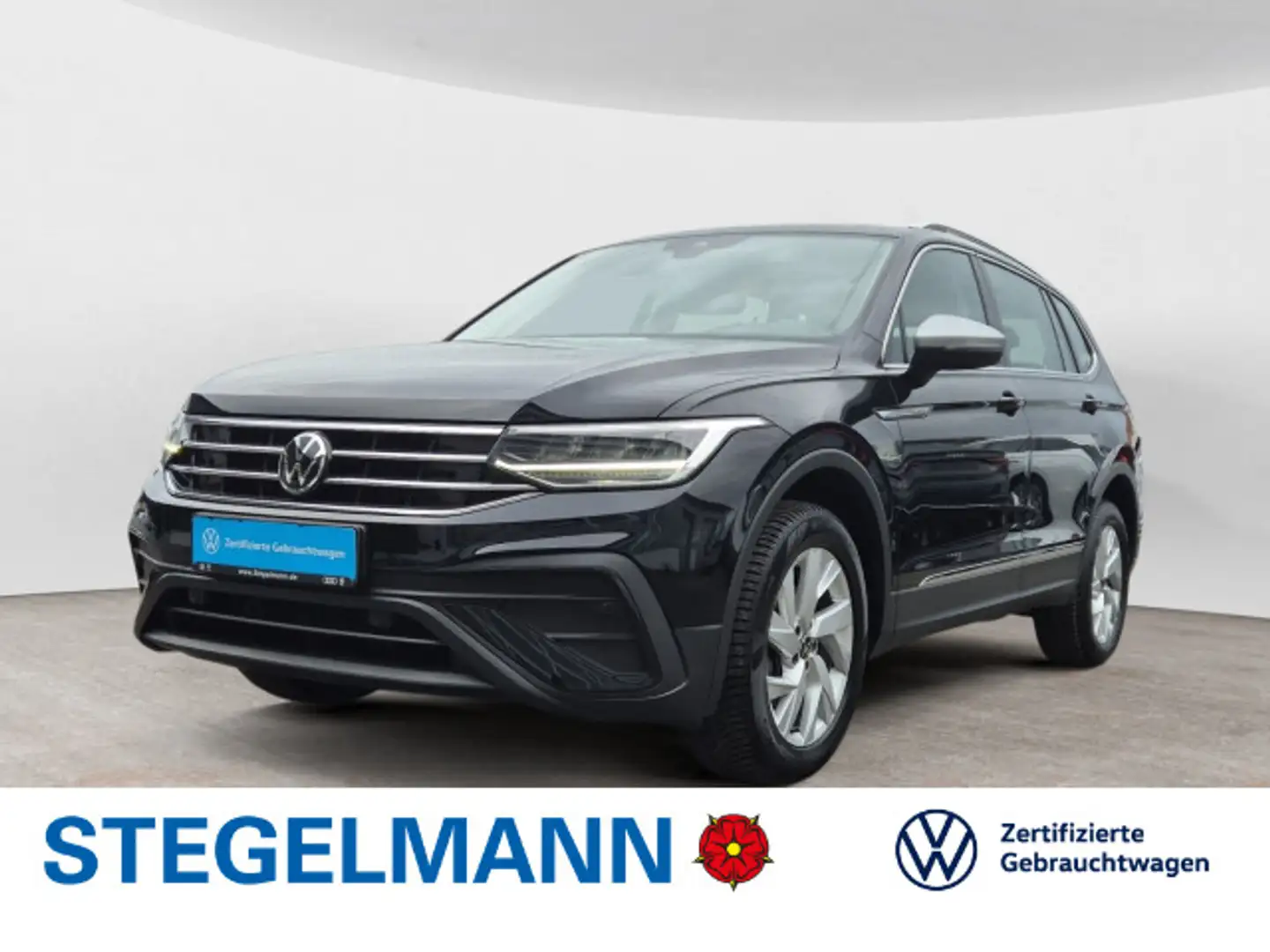 Volkswagen Tiguan Allspace 2.0 TDI DSG Life*AHK*LED*Head-Up Zwart - 1