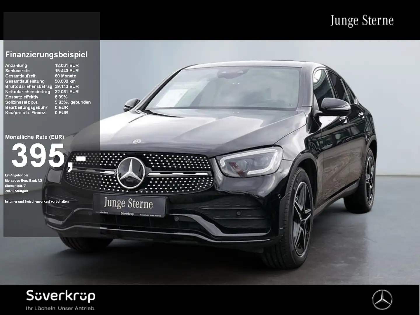 Mercedes-Benz GLC 220 d 4M Coupé AMG NIGHT SPUR AHK KAMERA Nero - 1