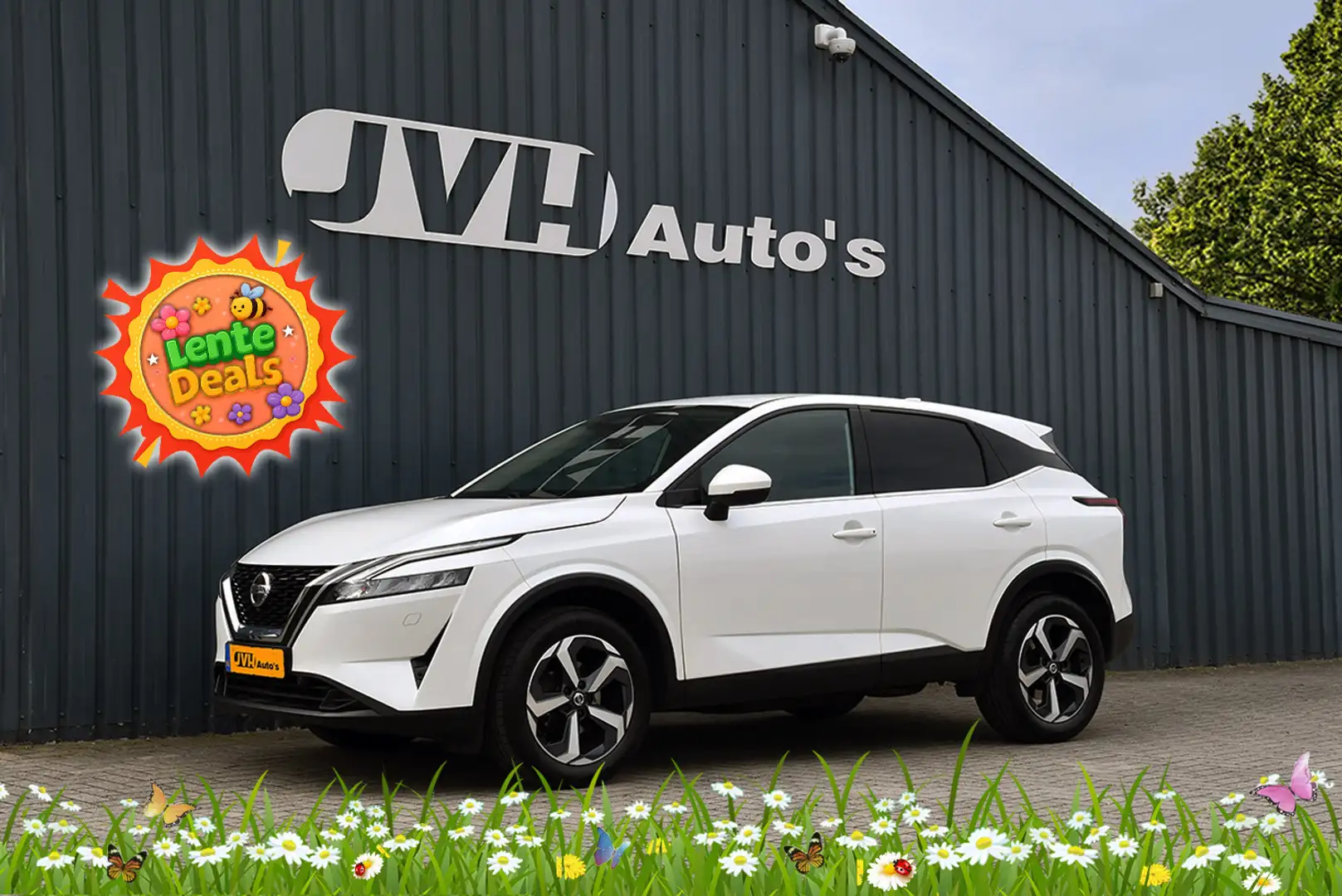 Nissan Qashqai 1.3 MHEV N-Connecta 03-2022 | Cam360 | Navi | PrG Blanc - 1