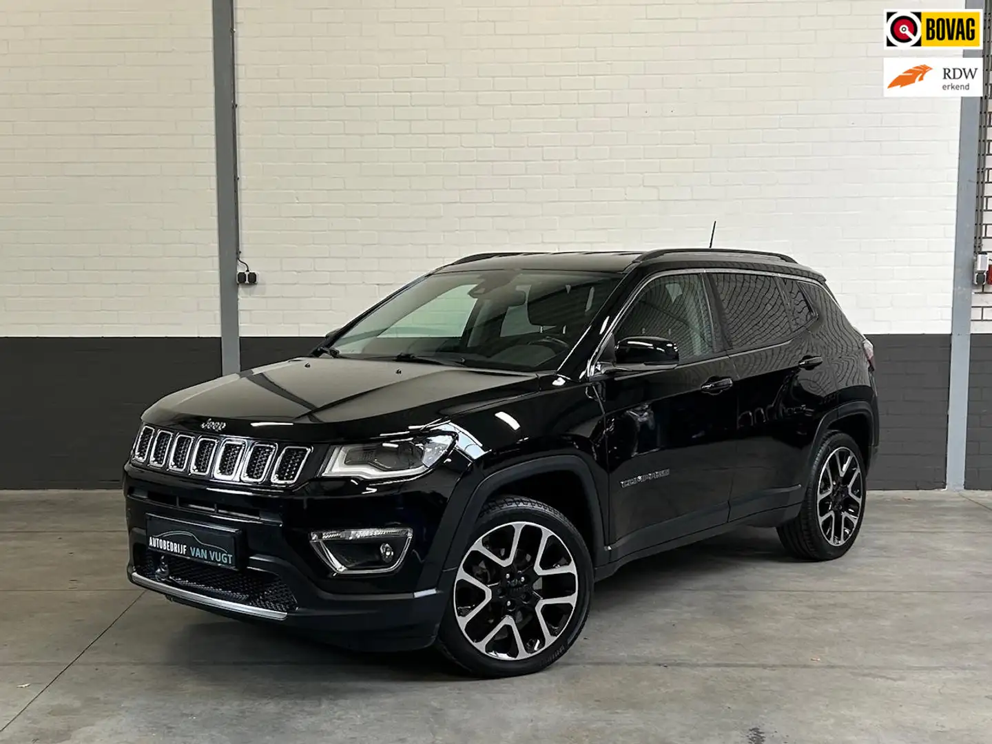 Jeep Compass 1.4 MultiAir Limited, Apple- Android, pdc, climate Zwart - 1
