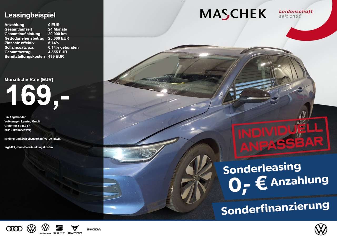 Volkswagen Golf Variant 2025 — Goal *Sonderleasing* 2.0 TDI DSG Navi AHK RearView
